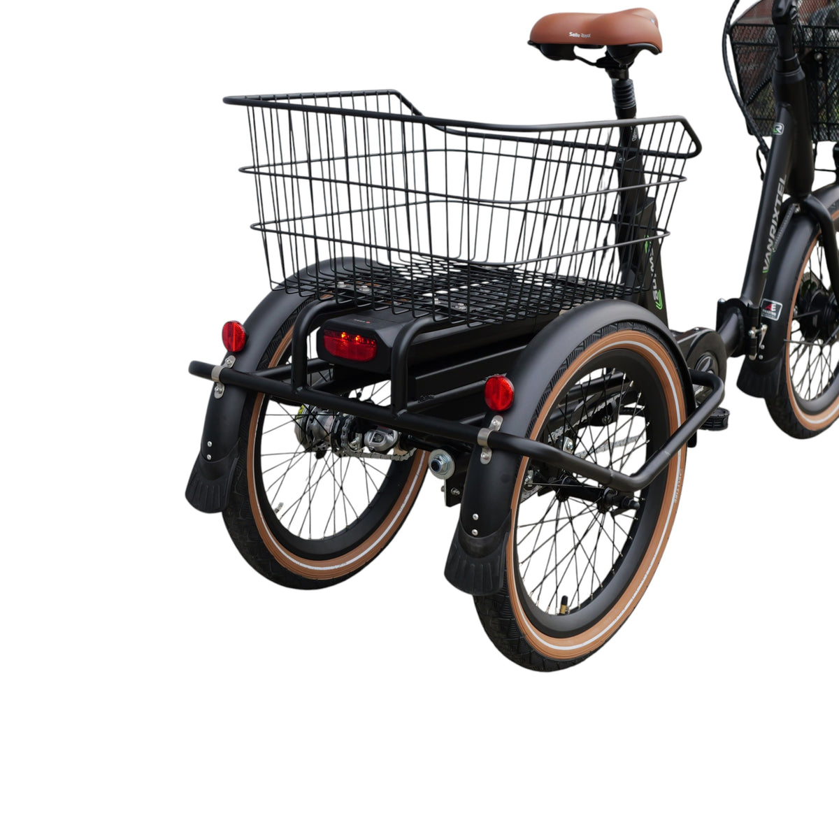Van Rixtel Swing Compact Fold – Zwart/Bruin – 468Wh – Elektrische Driewieler - AE-trading