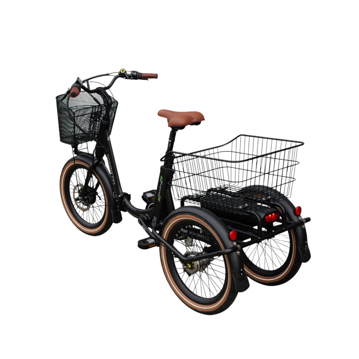 Van Rixtel Swing Compact Fold – Zwart/Bruin – 468Wh – Elektrische Driewieler - AE-trading