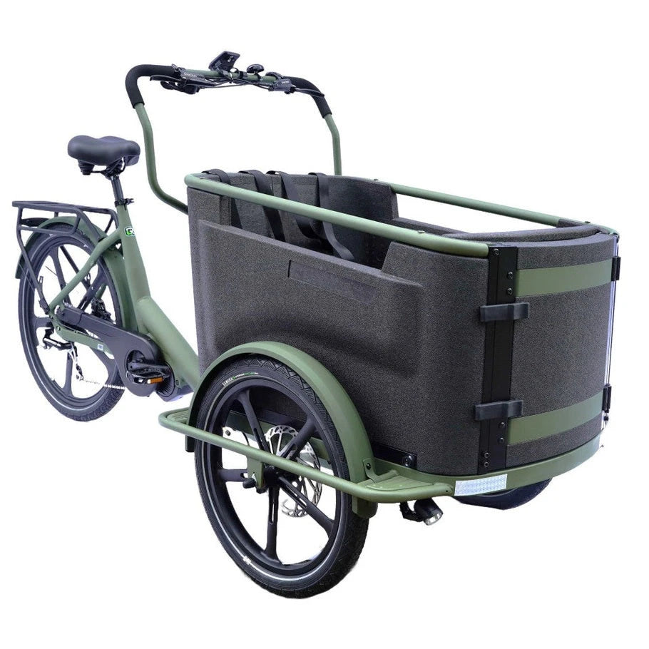 Van Rixtel Urban Plus – Elektrische Bakfiets – Mat Groen – 540Wh - AE-trading