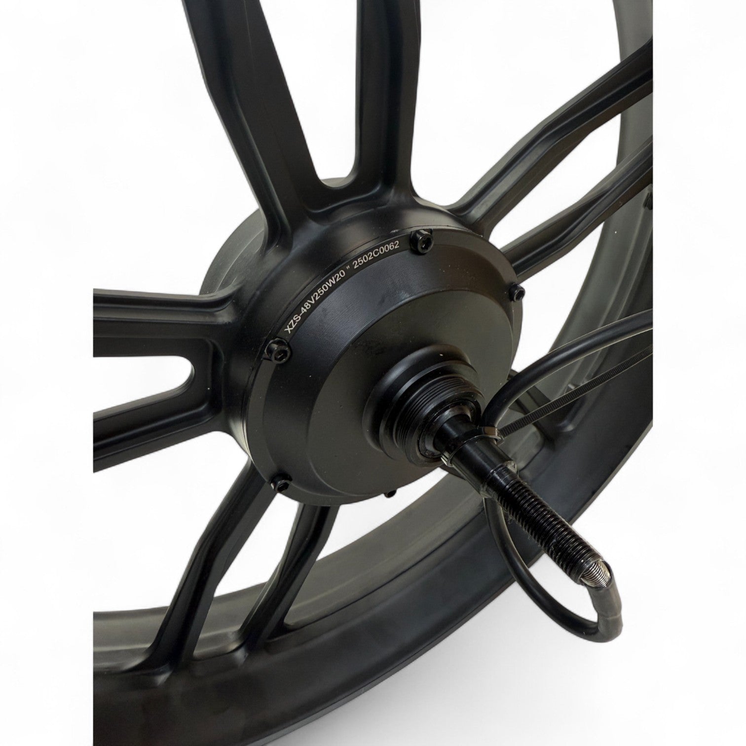 Velg met motor QmWheel V20 Nieuw Model 250W Rode Kabel aan Rechterzijde - AE-trading
