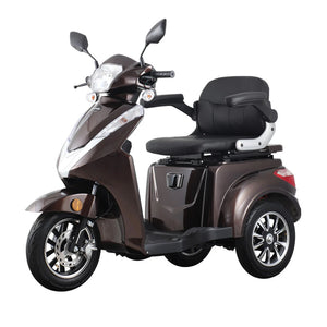 Vista 3 Basic E-scootmobiel Driewieler Elektrisch 1000W 60V 20Ah - Bruin - AE-trading