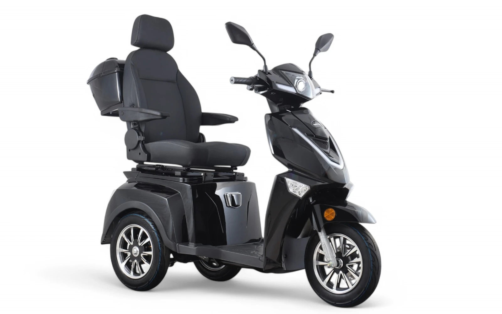 Vista 3 Luxe E-Scootmobiel Elektrische Driewieler 1000W 60V 20Ah - Zwart