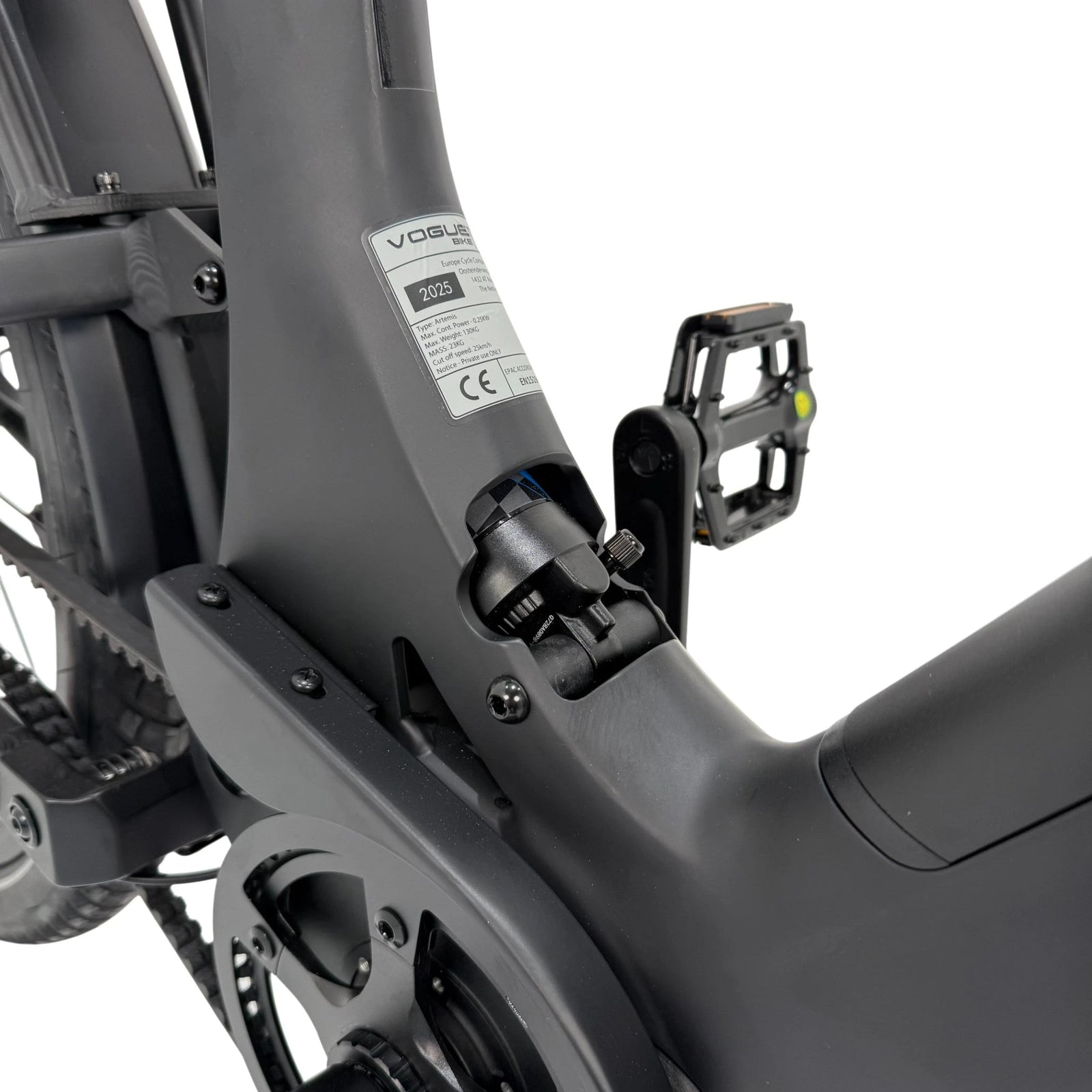 Vogue Artemis Elektrische Fiets - Matt Black - 50 cm - AE-trading
