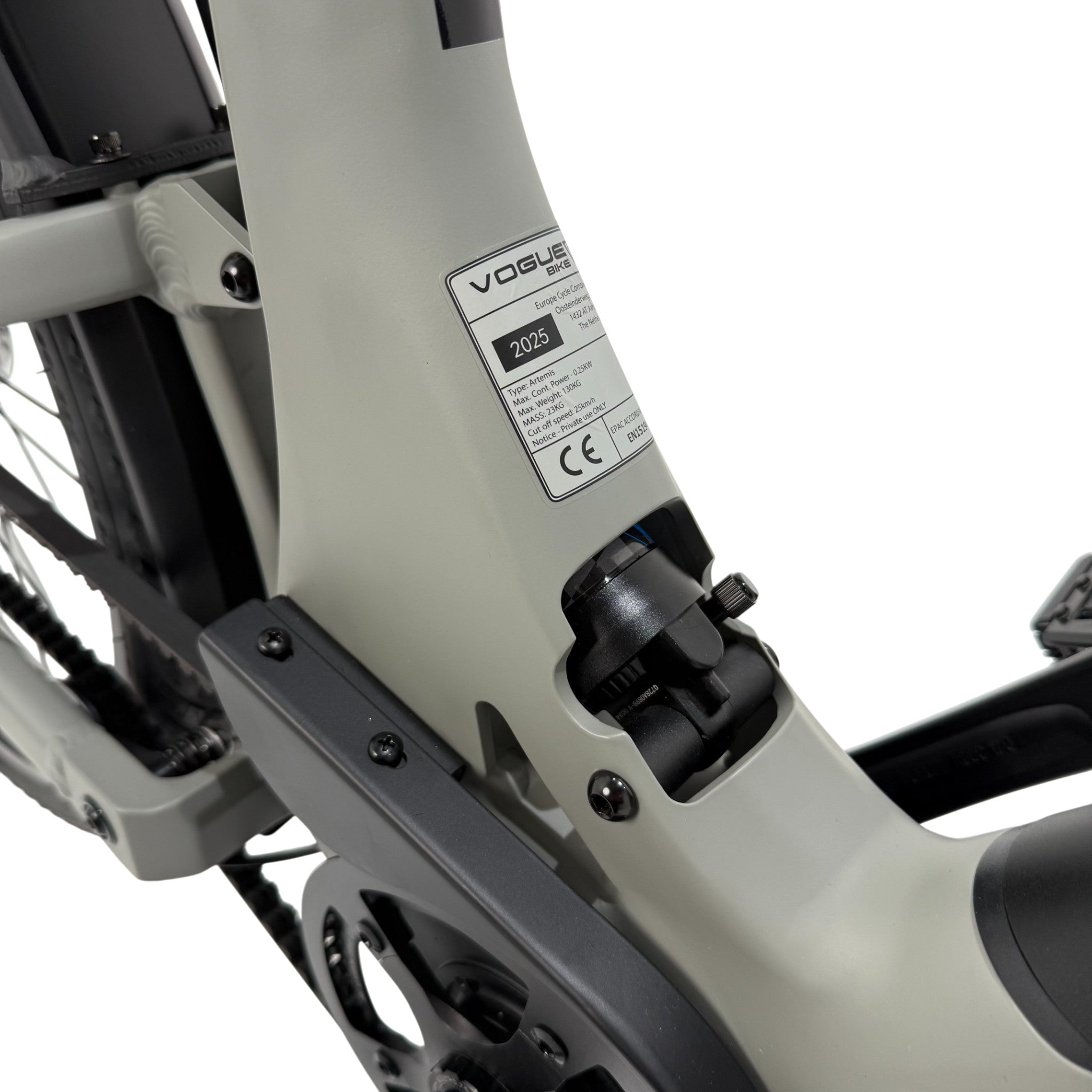 Vogue Artemis - Matt Grey - 468Wh - Elektrische Fiets - AE-trading
