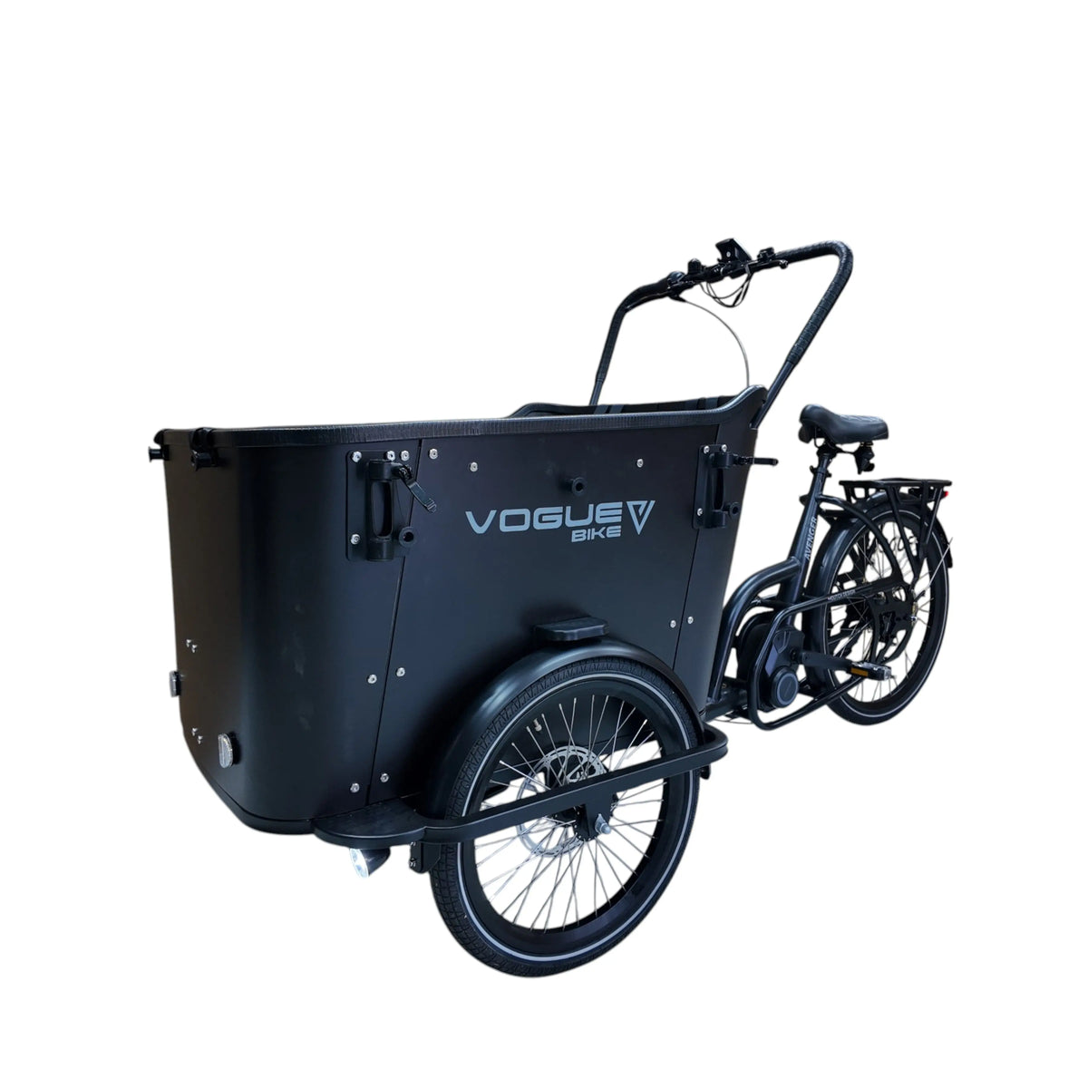 Vogue Avenger Elektrische Bakfiets - Mat Zwart - AE-trading