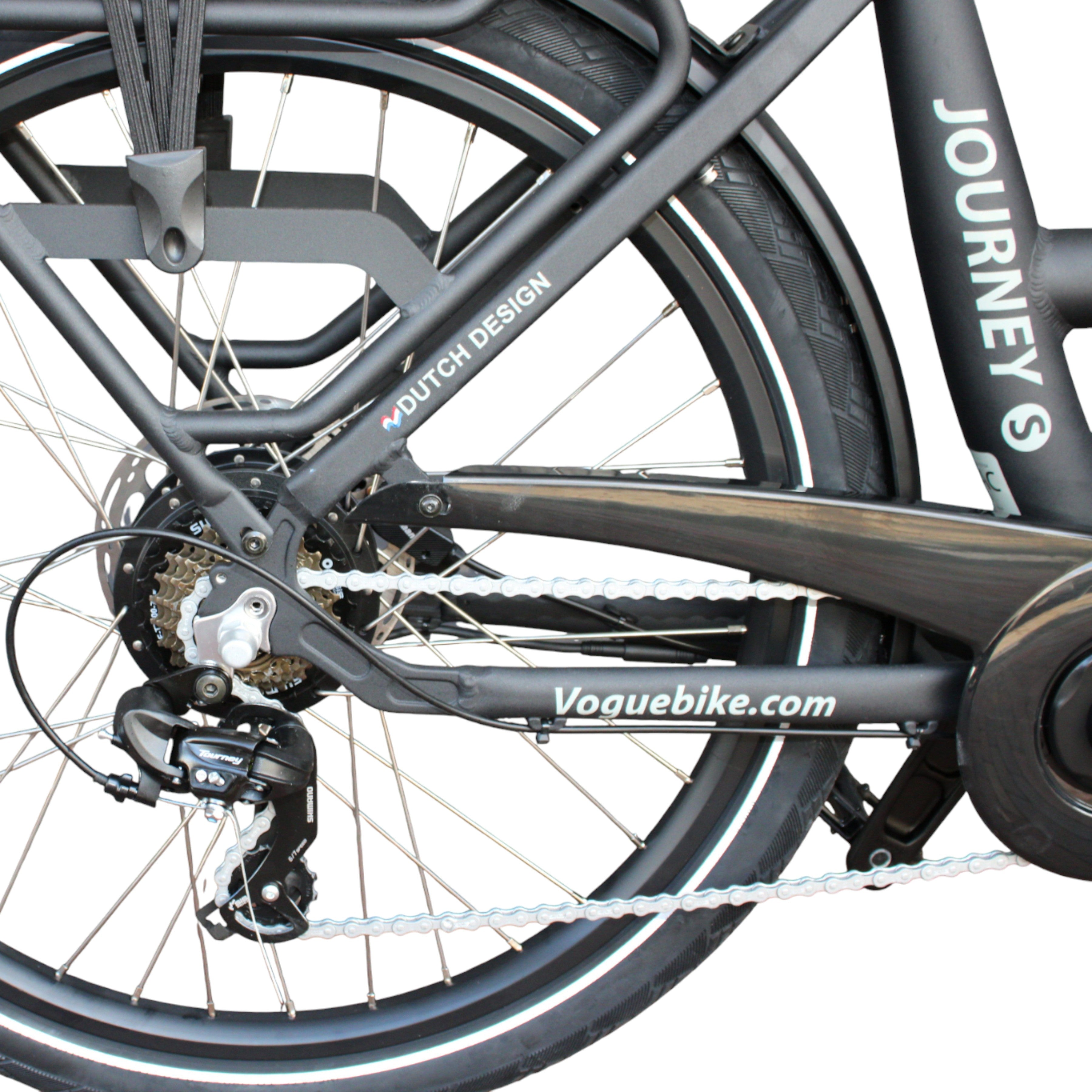 Vogue Bakfiets E-Cargo Journey-S 7DR met Hydraulische Remmen - Zwart - AE-trading