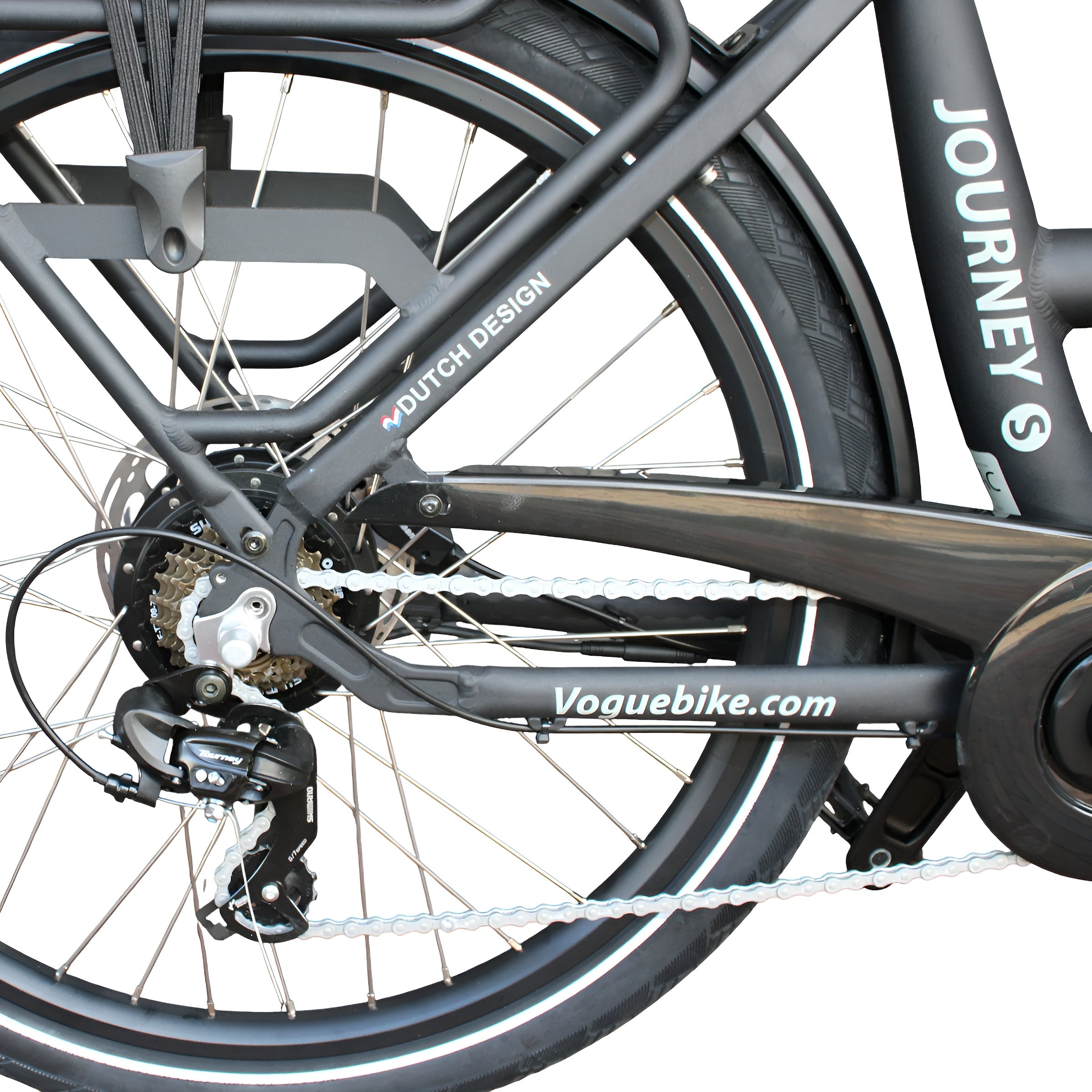 Vogue Bakfiets E-Cargo Journey-S 7DR met Hydraulische Remmen - Zwart - AE-trading