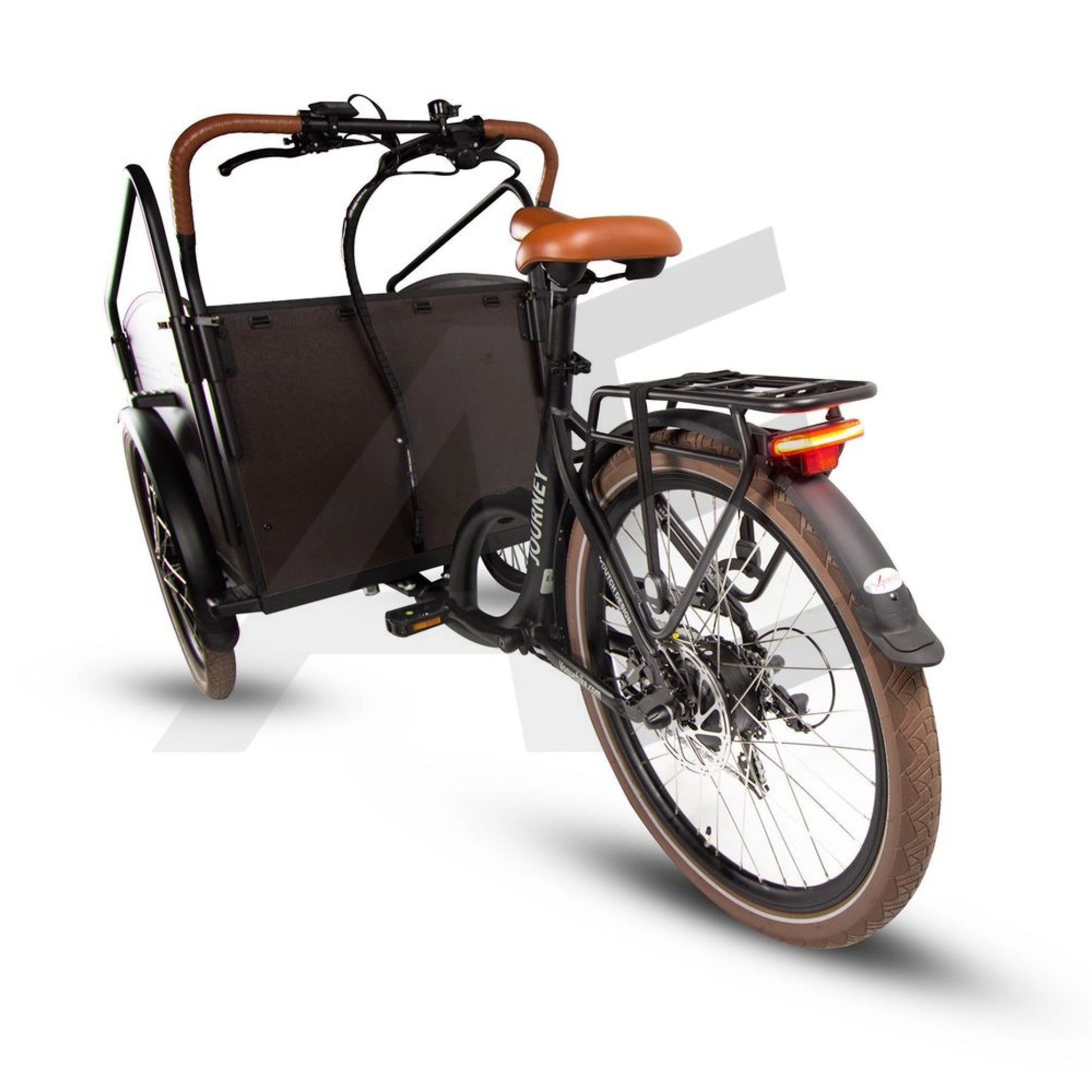 Vogue Bakfiets E-Cargo Journey-S 7DR met Hydraulische Remmen - Zwart - AE-trading