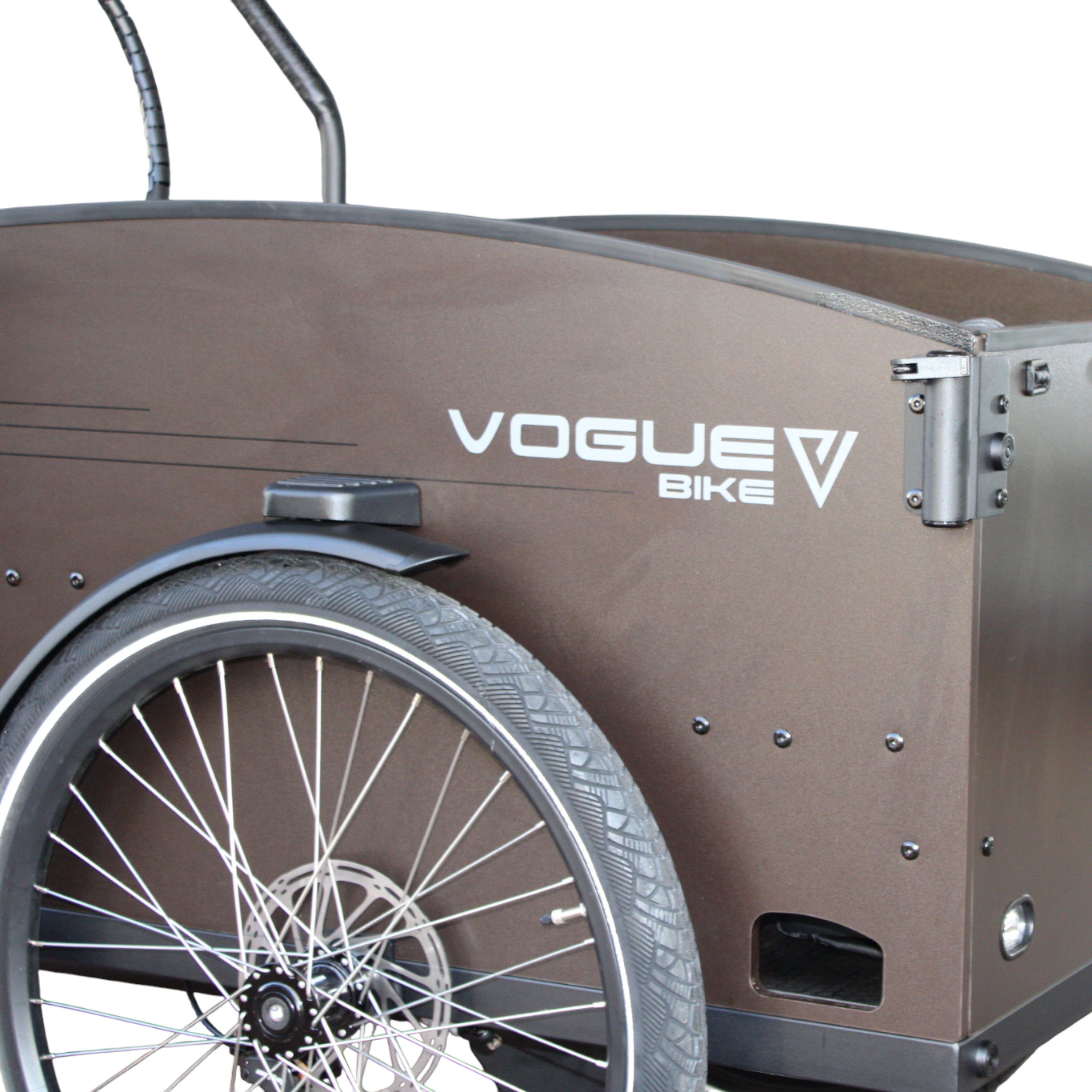 Vogue Bakfiets E-Cargo Journey-S 7DR met Hydraulische Remmen - Zwart - AE-trading