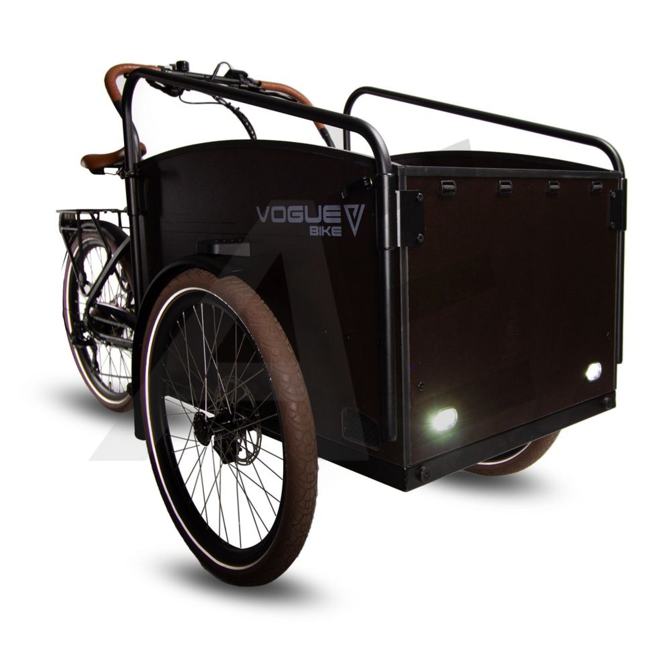 Vogue Bakfiets E-Cargo Journey-S 7DR met Hydraulische Remmen - Zwart - AE-trading
