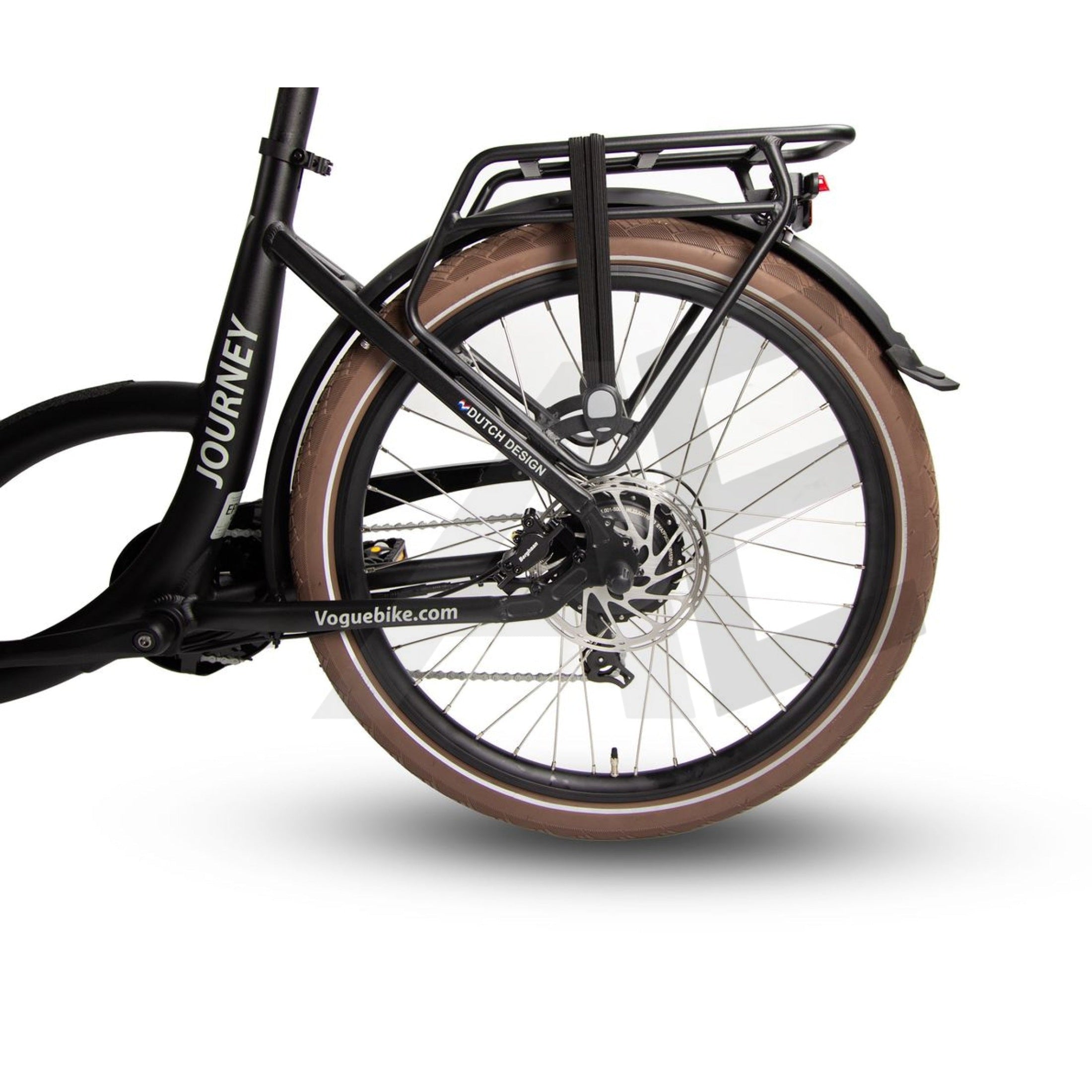 Vogue Bakfiets E-Cargo Journey-S 7DR met Hydraulische Remmen - Zwart - AE-trading