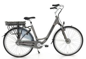 Vogue Basic N7 E-bike Mat Grijs 47cm – Elektrische Damesfiets met 468Wh Accu, Shimano Nexus 7 Versnellingen, Voorwielmotor & LED Verlichting – Actieradius tot 120 km - AE-trading