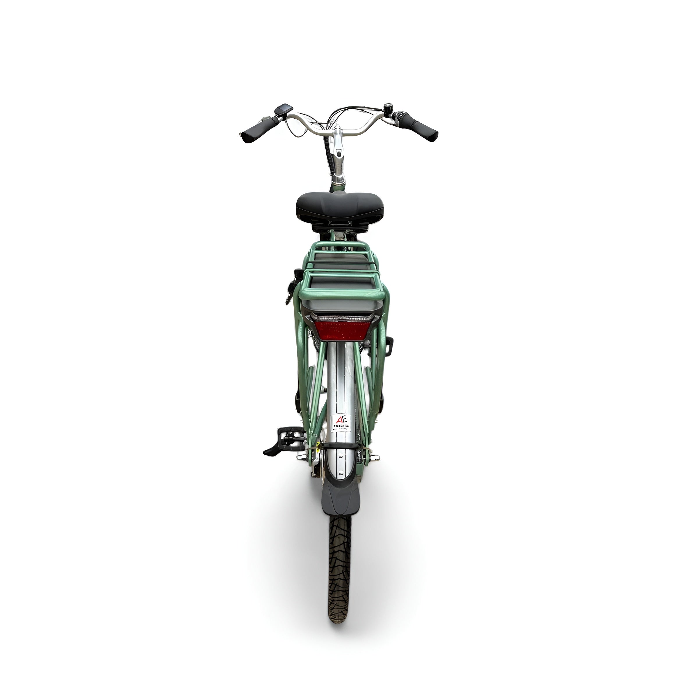 Vogue Basic N7 Elektrische Fiets Groen 49cm – Elektrische Damesfiets met 468Wh Accu - AE-trading