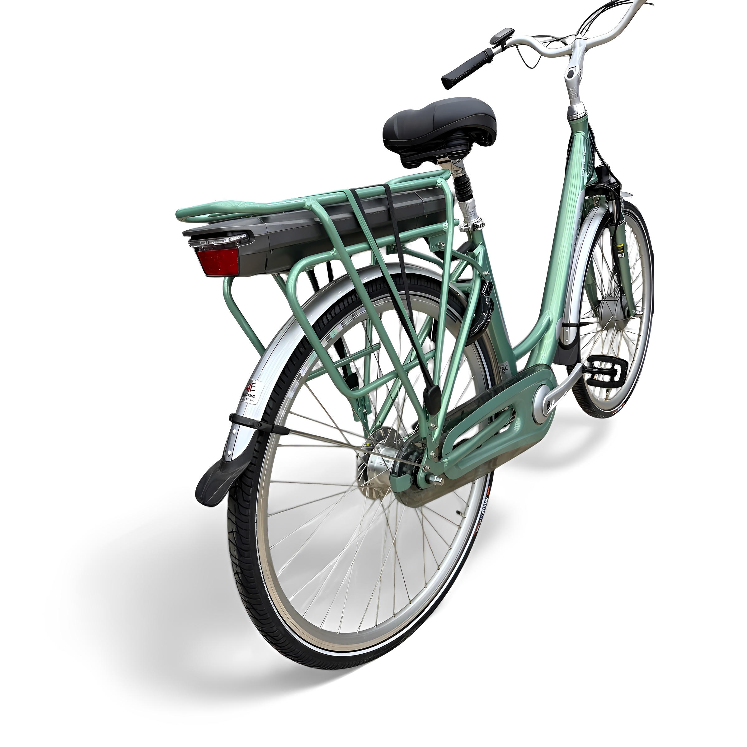 Vogue Basic N7 Elektrische Fiets Groen 49cm – Elektrische Damesfiets met 468Wh Accu - AE-trading