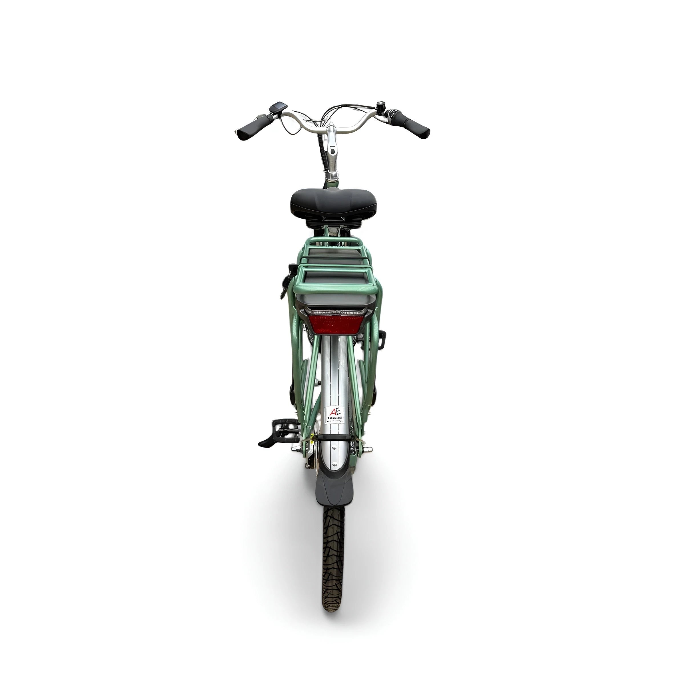 Vogue Basic N7 Elektrische Fiets Groen 49cm – Elektrische Damesfiets met 468Wh Accu - AE-trading