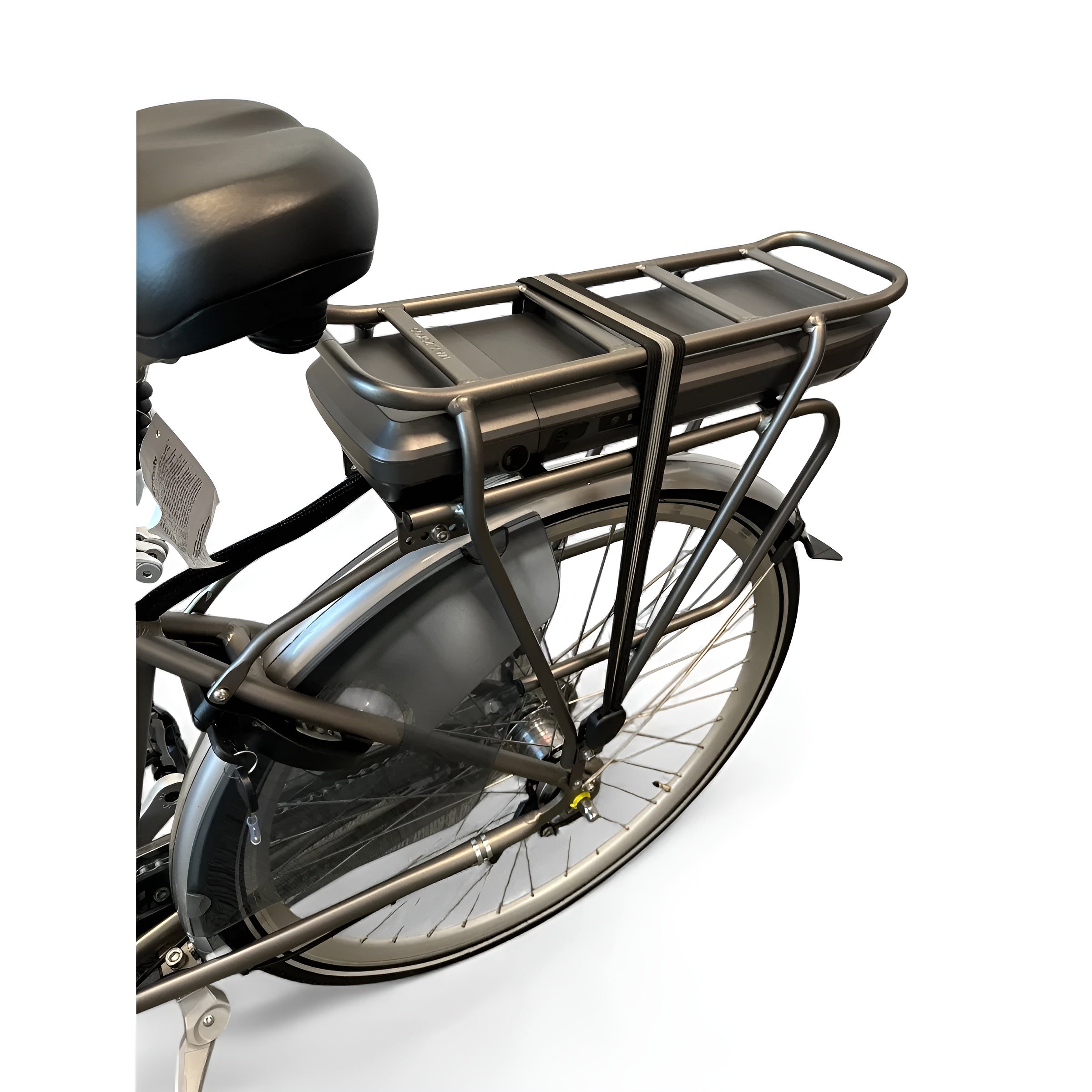 Vogue Basic N7 Elektrische Fiets Mat Grijs 47cm – Elektrische Damesfiets met 468Wh Accu - AE-trading