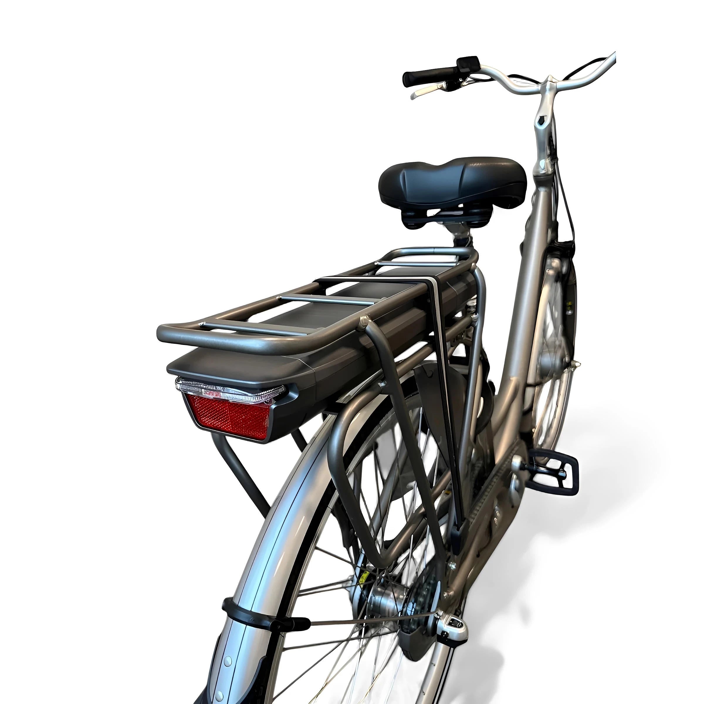 Vogue Basic N7 Elektrische Fiets Mat Grijs 47cm – Elektrische Damesfiets met 468Wh Accu - AE-trading
