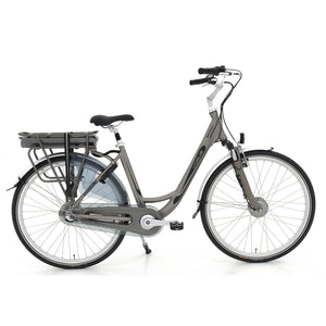 Vogue Basic N7 Elektrische Fiets Mat Grijs 47cm – Elektrische Damesfiets met 468Wh Accu, Shimano Nexus 7 Versnellingen, Voorwielmotor & LED Verlichting – Actieradius tot 120 km - AE-trading
