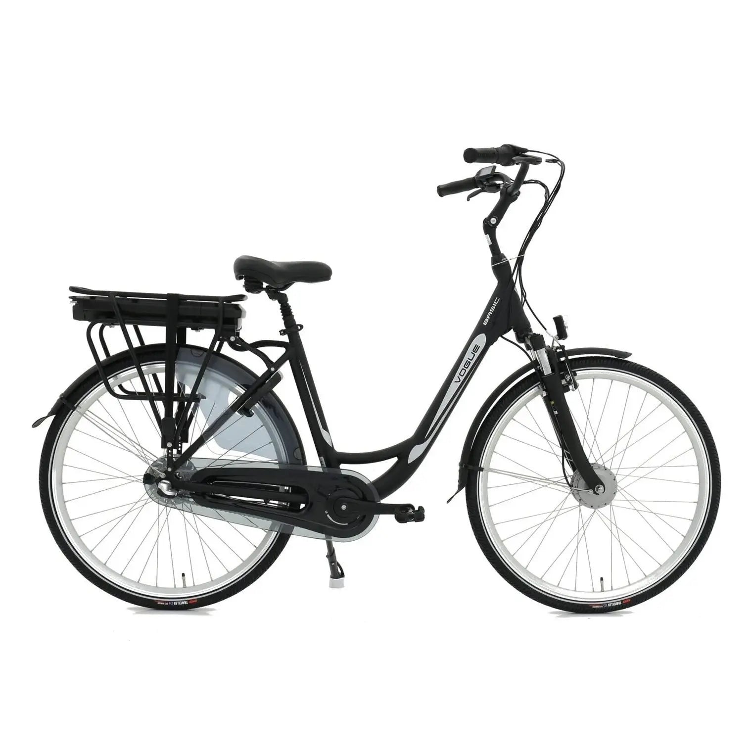 Vogue Basic N7 Elektrische Fiets Mat Zwart 49cm – Elektrische Damesfiets met 468Wh Accu - AE-trading