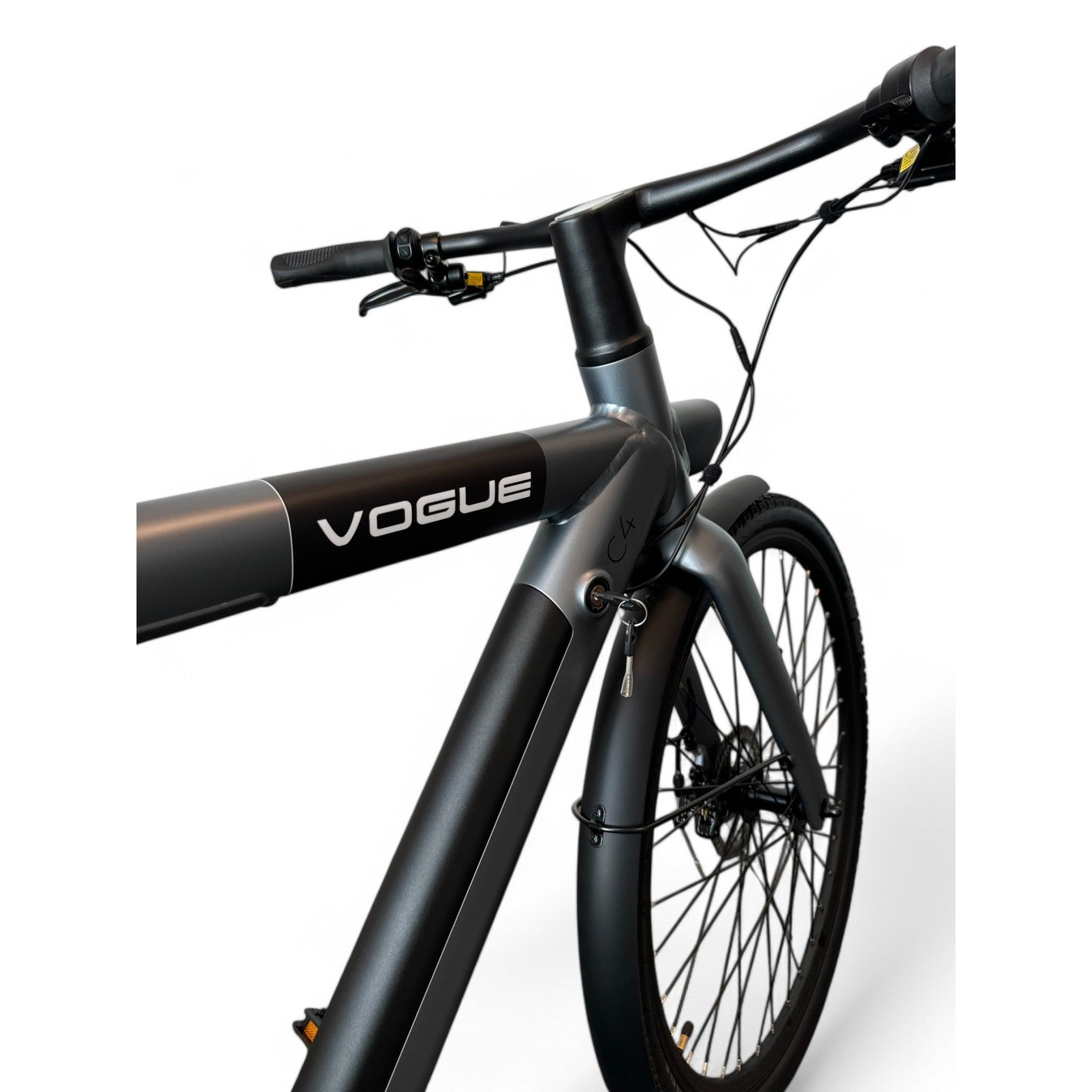 Vogue C4 Elektrische fiets 7SP Belt 36V 12,8Ah E-bike - Gravity Grey - AE-trading