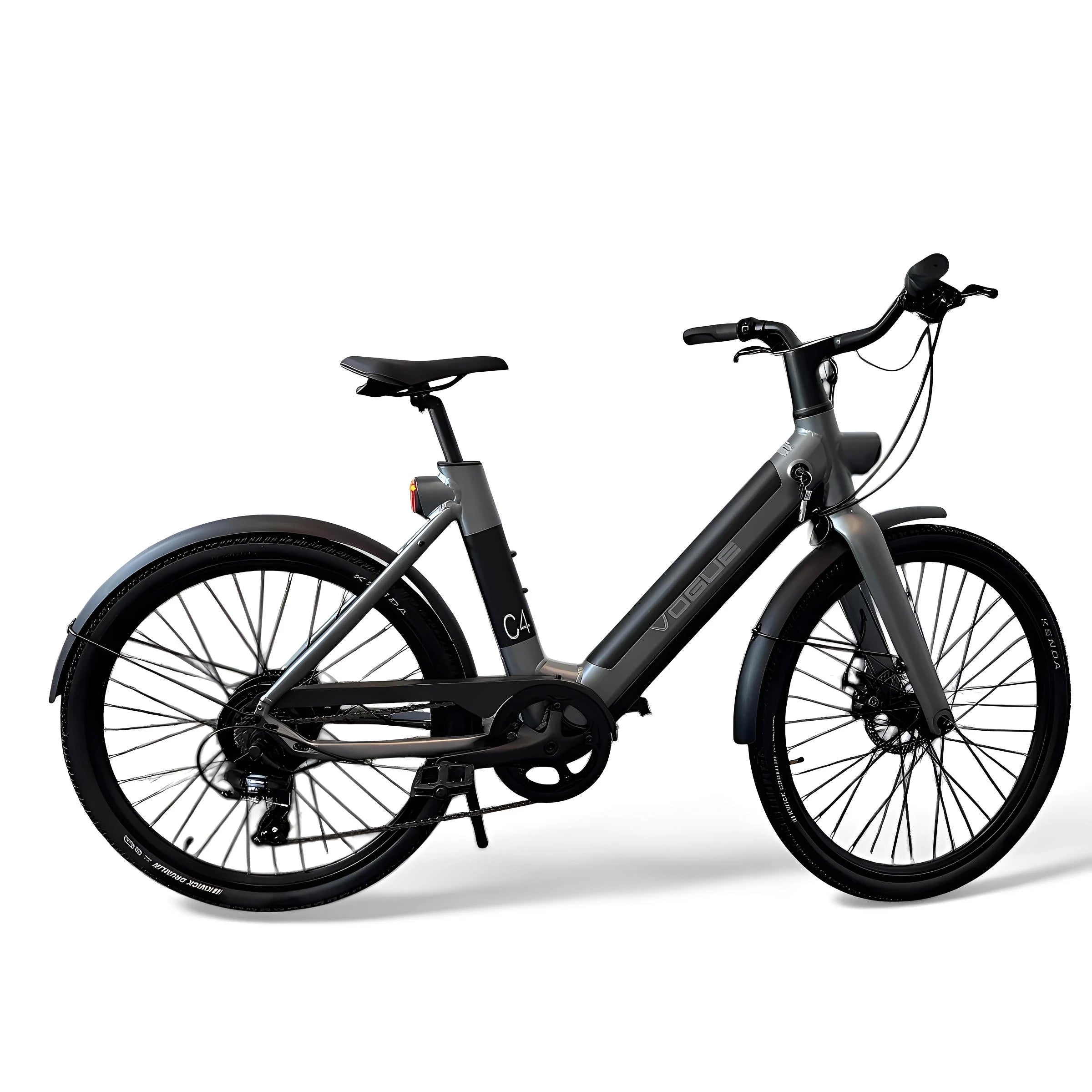 Vogue C4 Lady Elektrische fiets 7DR Shimano 9,6Ah 36V 345,6Wh E-bike - Gravity Grey - AE-trading