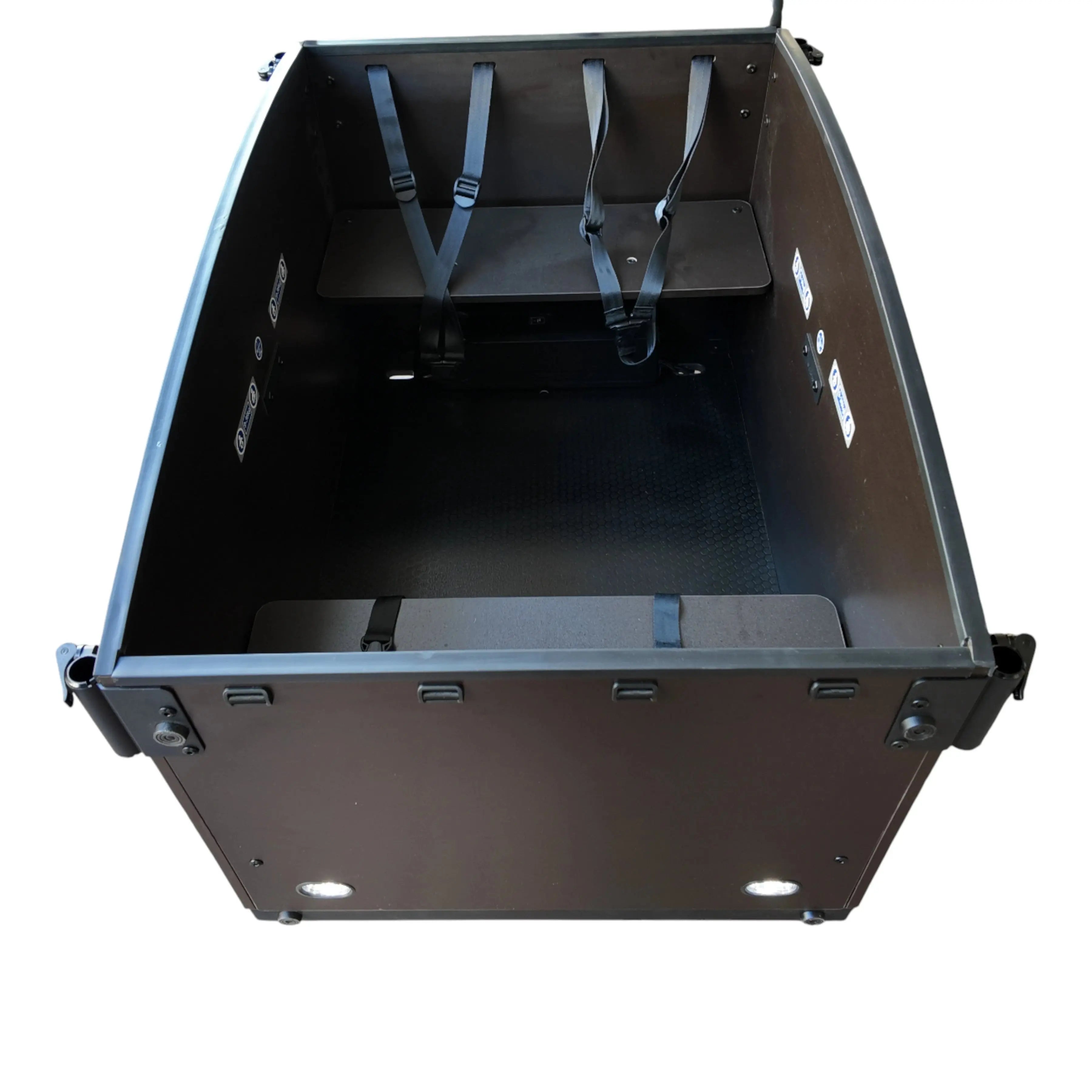 Vogue Caddy - Elektrische Bakfiets - Mat Zwart - Grijze Accenten - Accu 468Wh (36V, 13Ah) - Bafang Achterwielmotor - Shimano 7 Versnellingen - Hydraulische Remmen - AE-trading