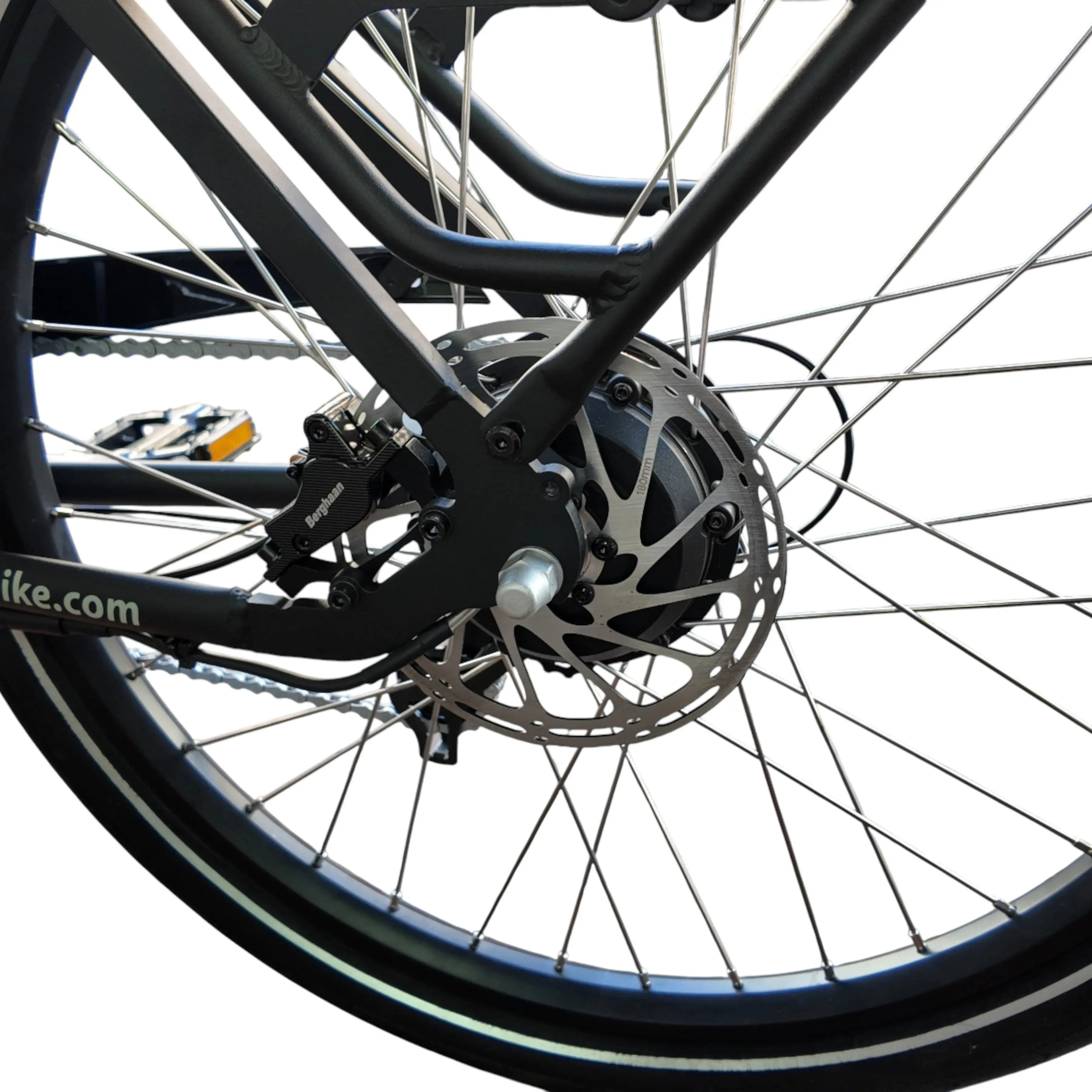 Vogue Caddy - Elektrische Bakfiets - Mat Zwart - Grijze Accenten - Accu 468Wh (36V, 13Ah) - Bafang Achterwielmotor - Shimano 7 Versnellingen - Hydraulische Remmen - AE-trading