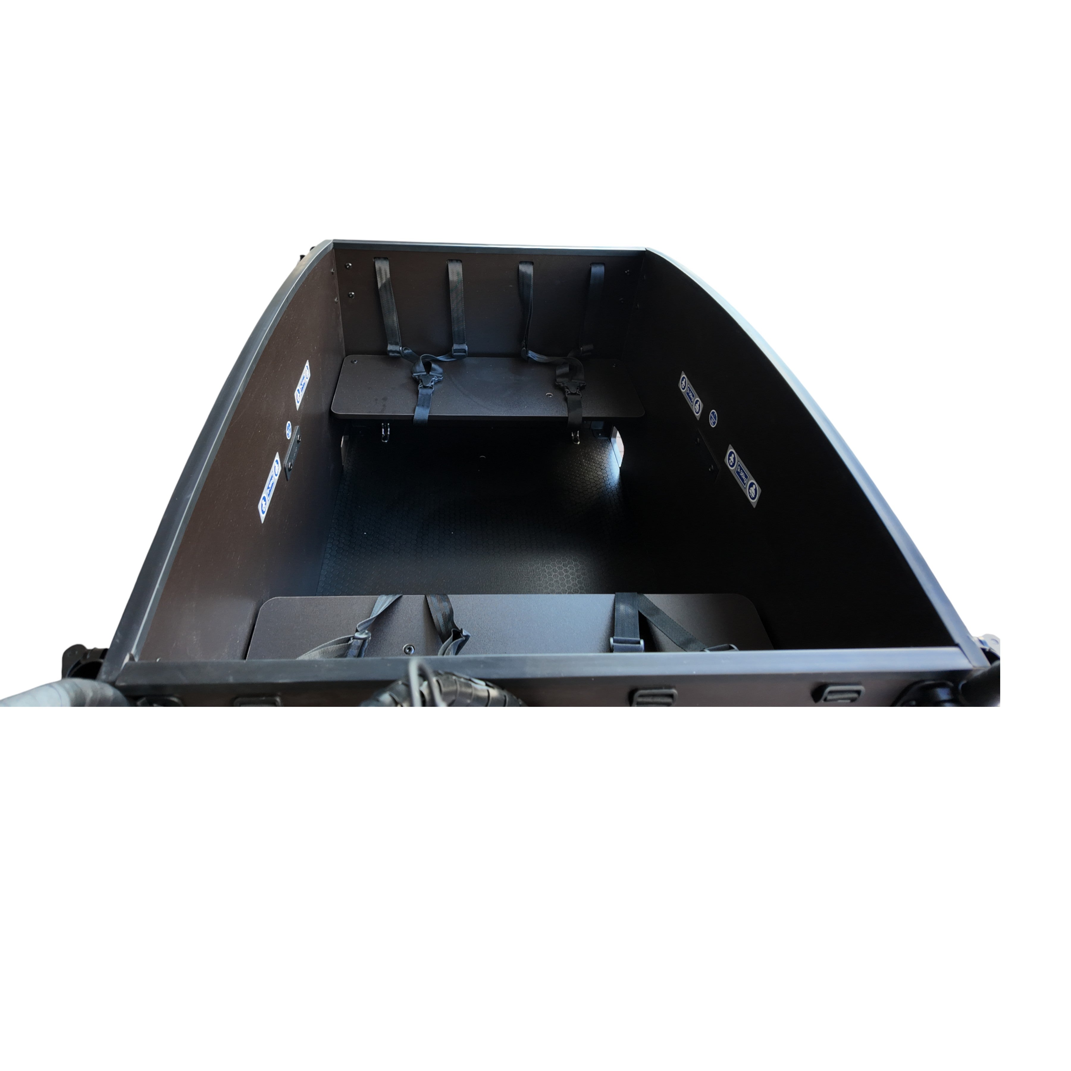 Vogue Caddy - Elektrische Bakfiets - Mat Zwart - Bruine Accenten - Accu 468Wh (36V, 13Ah) - Bafang Achterwielmotor - Shimano 7 Versnellingen - Hydraulische Remmen - AE-trading