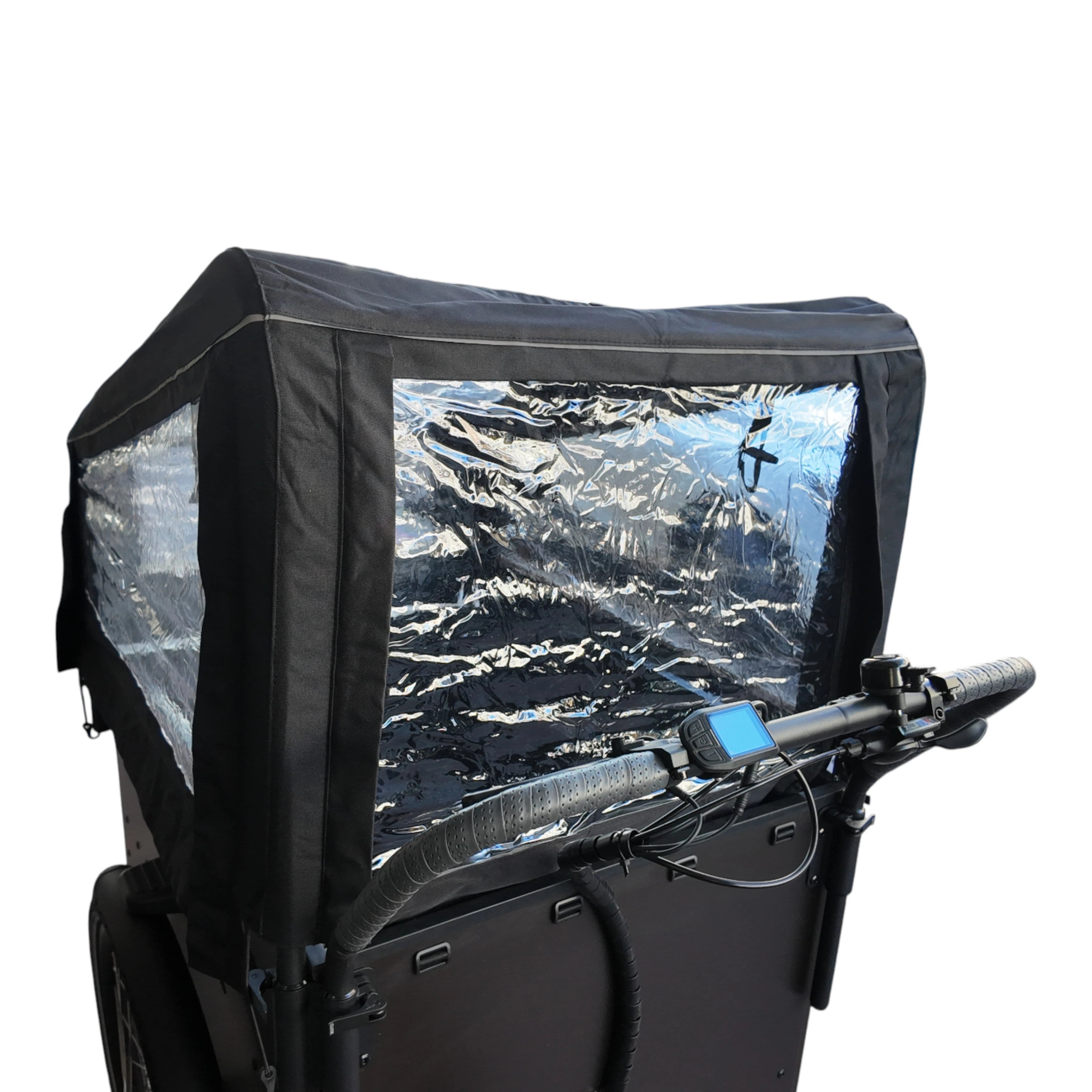 Vogue Caddy - Elektrische Bakfiets - Mat Zwart - Grijze Accenten - Accu 468Wh (36V, 13Ah) - Bafang Achterwielmotor - Shimano 7 Versnellingen - Hydraulische Remmen - AE-trading