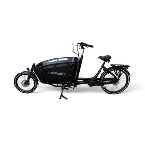 Vogue Carry 2 – Mat Zwart – Elektrische Bakfiets – 80Nm middenmotor – 15Ah accu – 8 versnellingen – Hydraulische schijfremmen - AE-trading