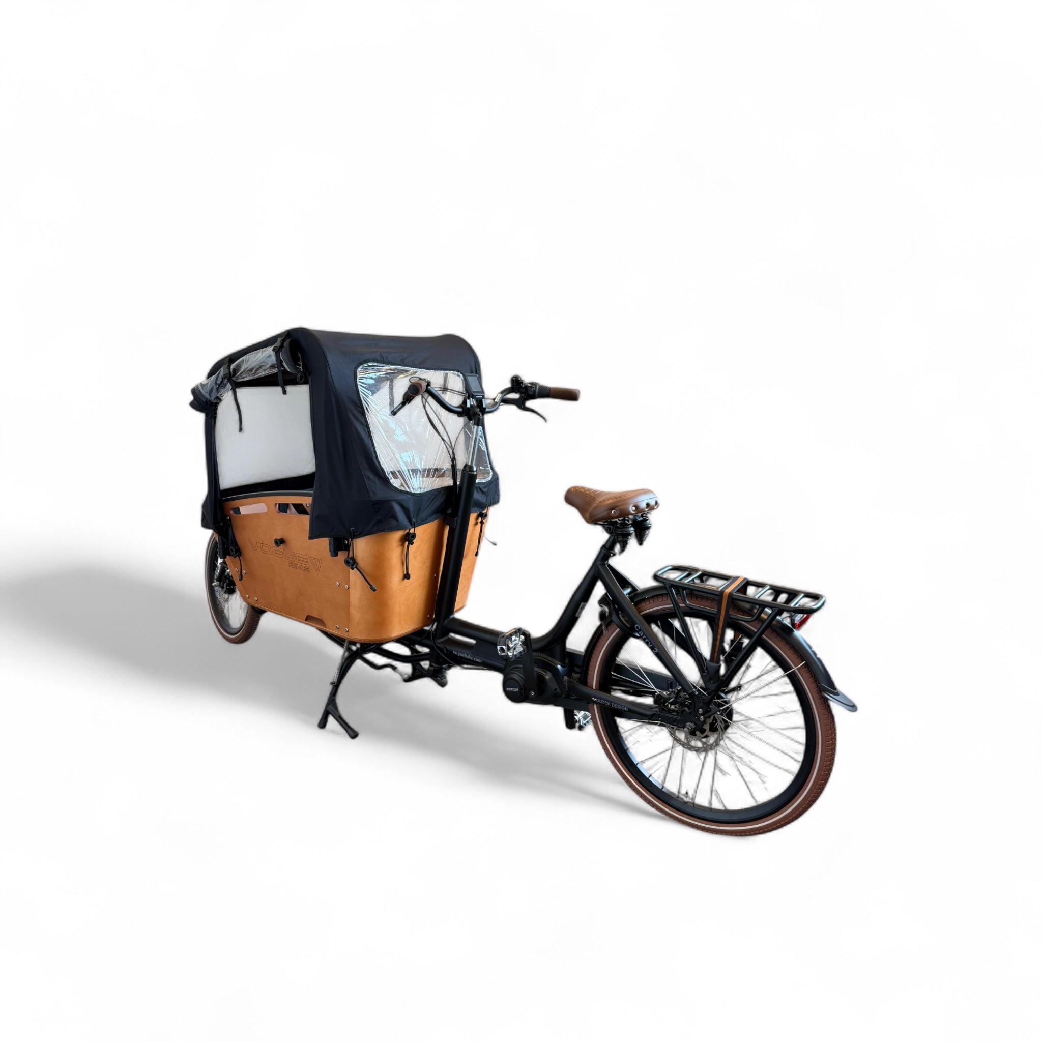 Vogue Carry 2 - Mat Zwart - Elektrische Bakfiets – Bafang 80 Nm Nexus 7 - Actieradius 50-70 km - AE-trading