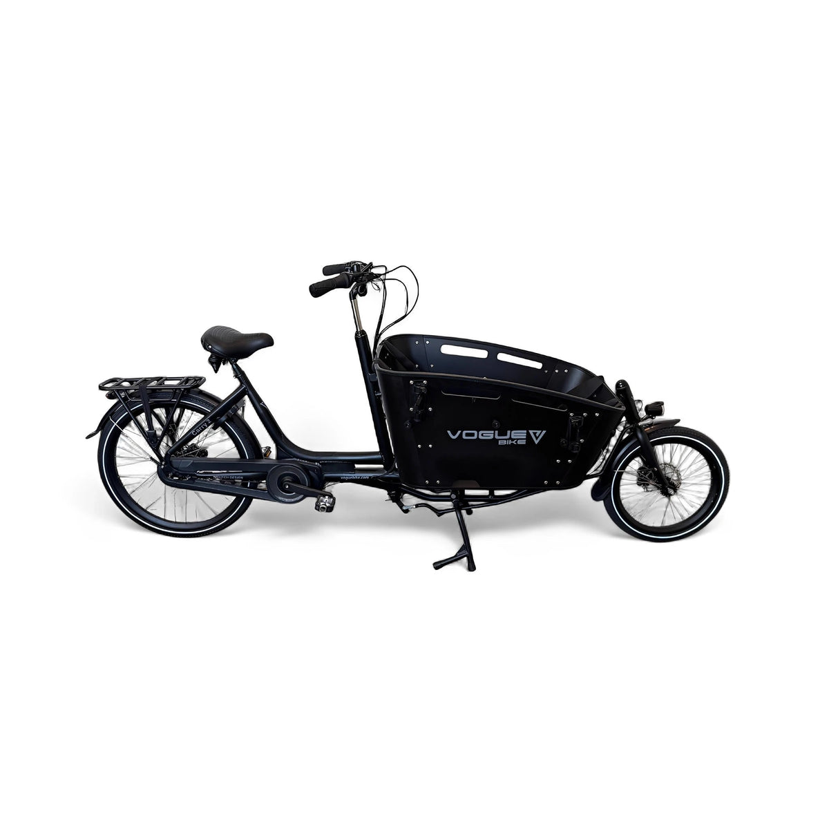 Vogue Carry 2 Elektrische Bakfiets - Mat Grijs - 50 cm - AE-trading