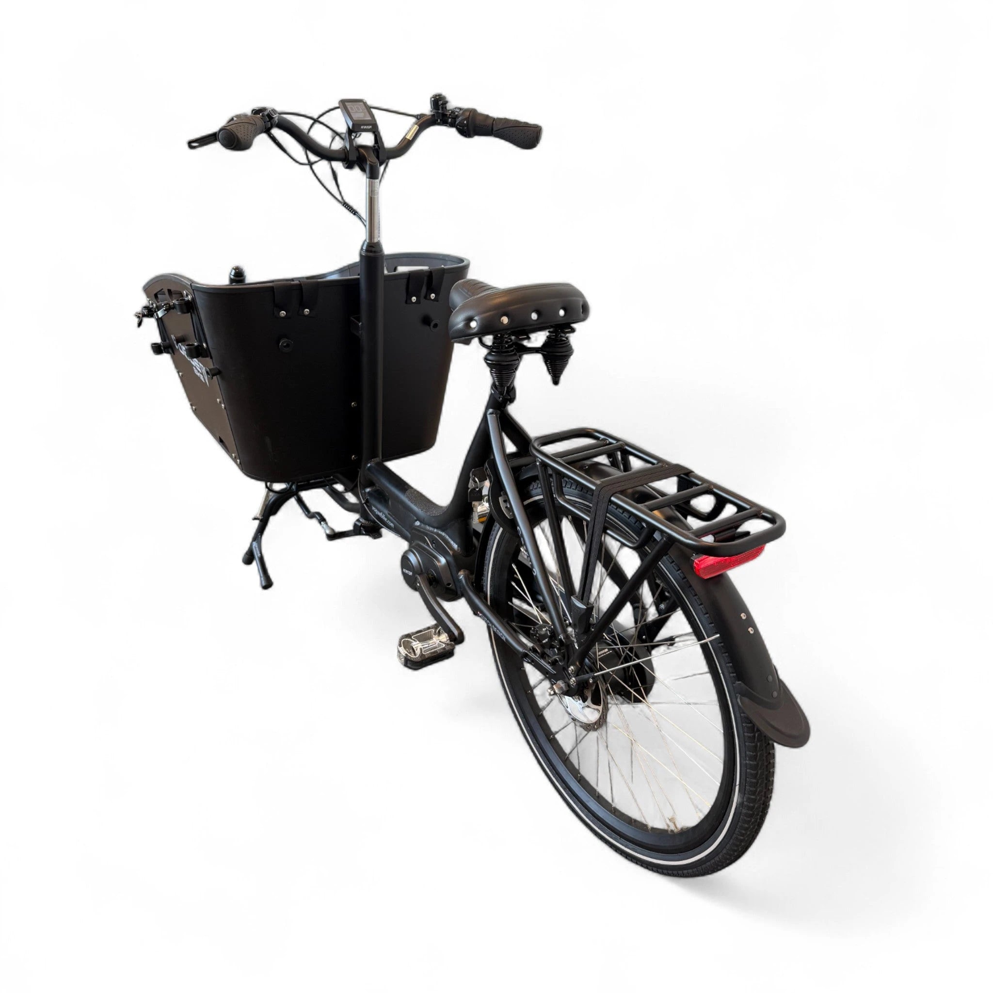 Vogue Carry 2 – Mat Grijs – Elektrische Bakfiets – 80Nm middenmotor – 15Ah accu – 8 versnellingen – Hydraulische schijfremmen - AE-trading