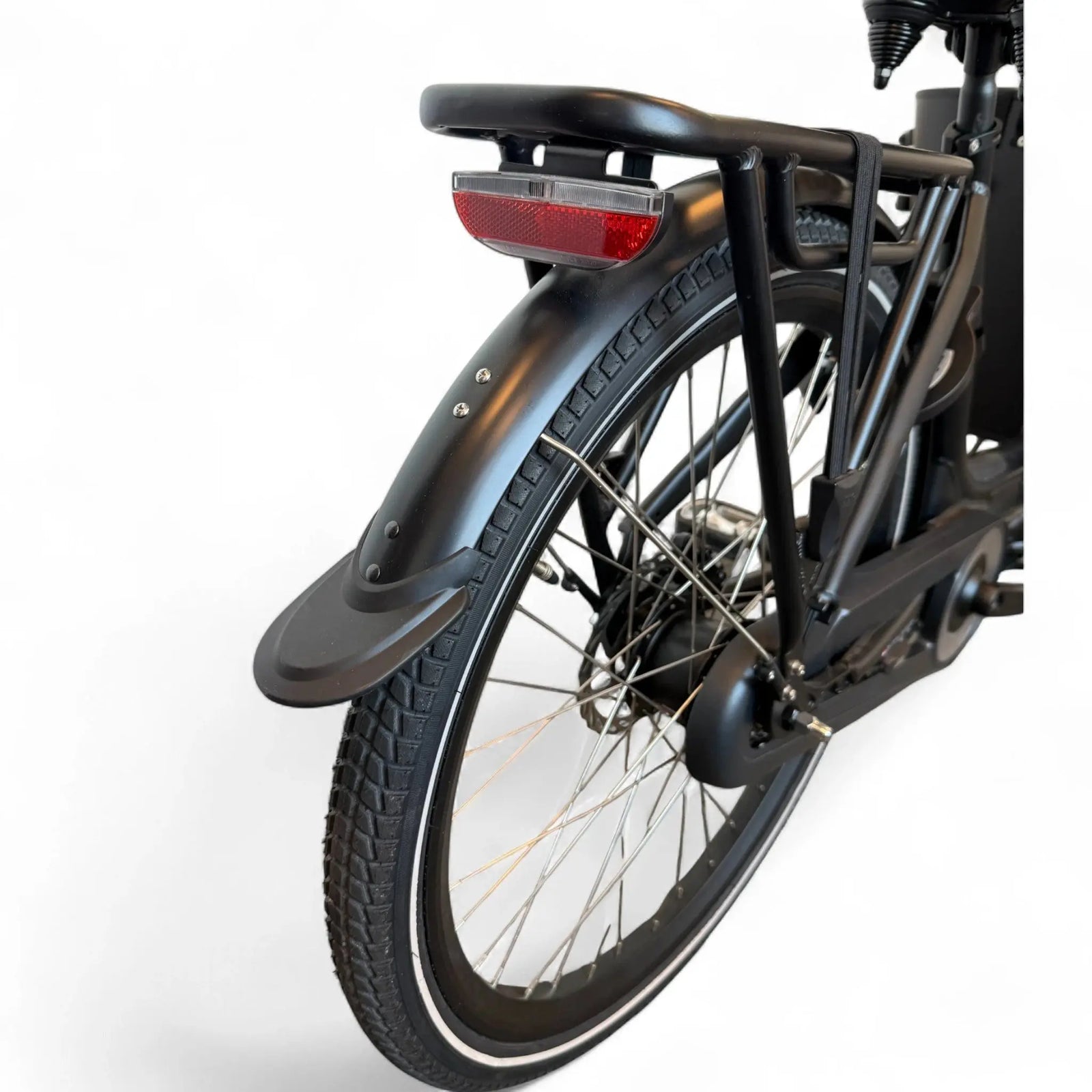 Vogue Carry 2 Elektrische Bakfiets - Mat Zwart/Bruin - 50 cm - AE-trading