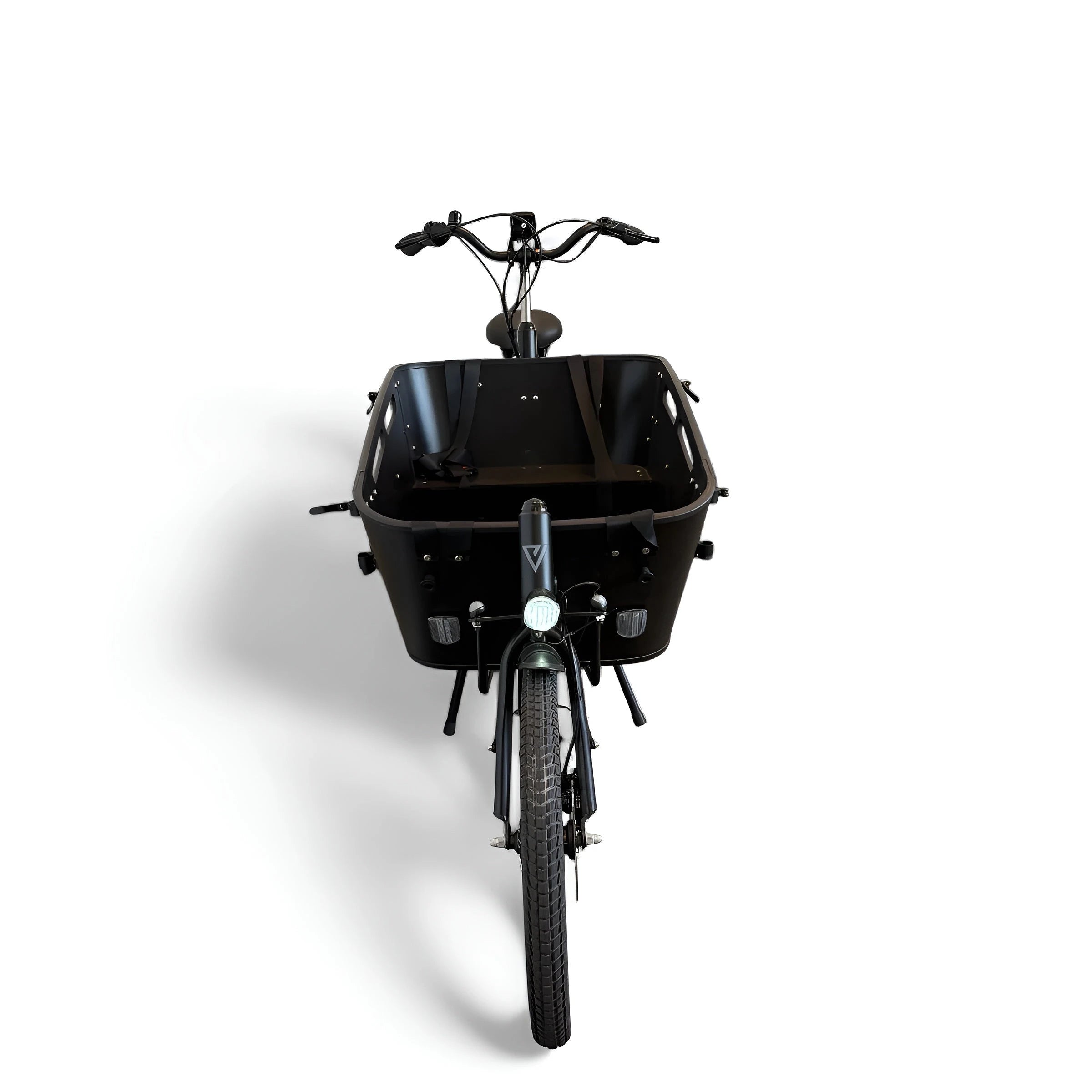 Vogue Carry 2 – Mat Zwart – Elektrische Bakfiets – 80Nm middenmotor – 15Ah accu – 8 versnellingen – Hydraulische schijfremmen - AE-trading