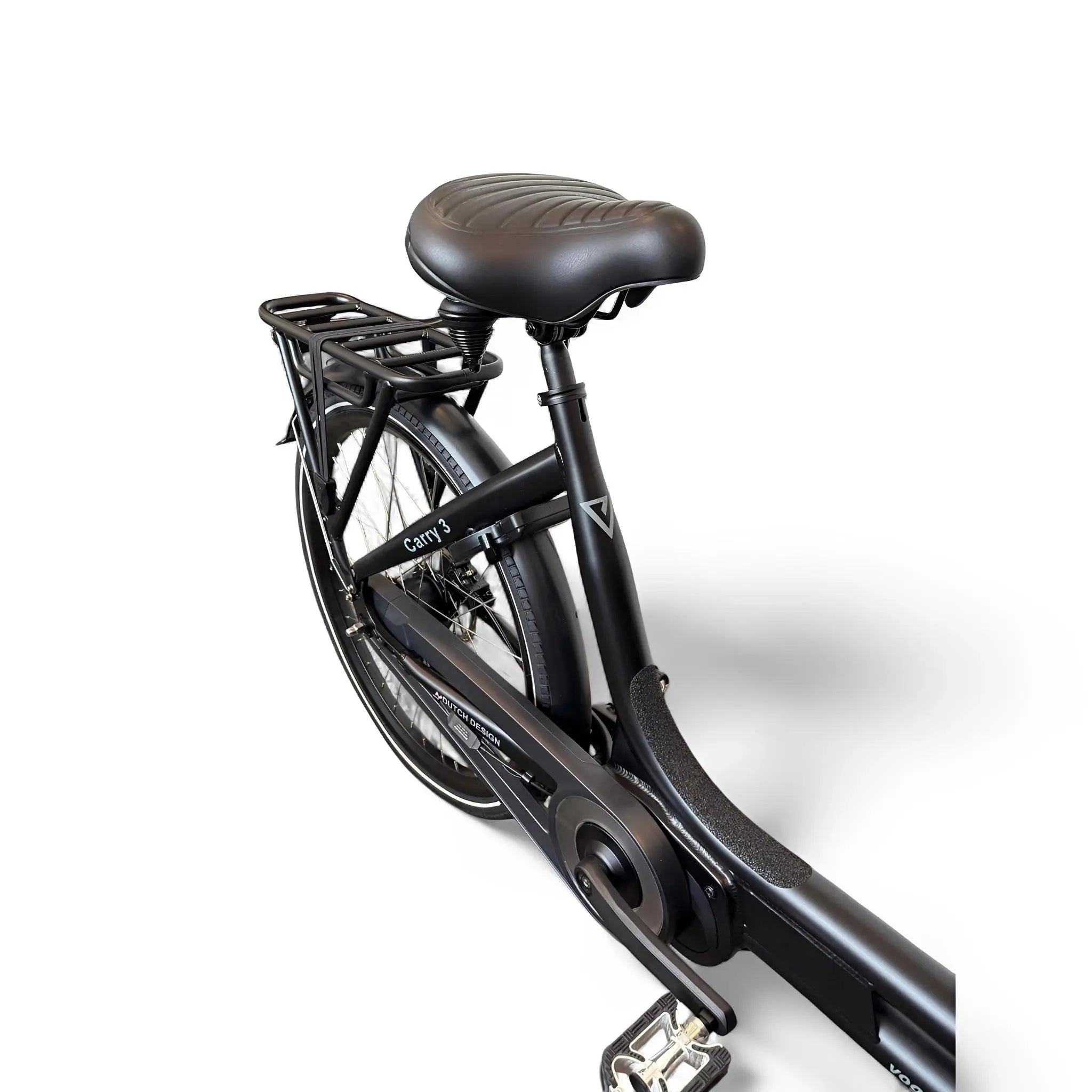 Vogue Carry 3 – Mat Zwart/Zwart – Elektrische Bakfiets – Ananda M81 middenmotor – 540Wh accu – 7 versnellingen – Inclusief huif – Hydraulische schijfremmen - AE-trading
