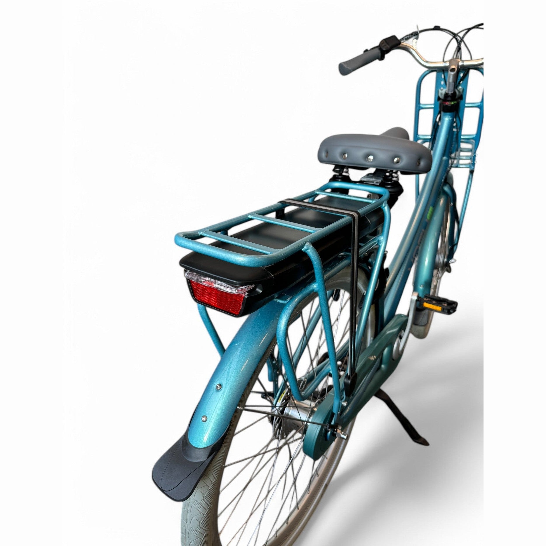Vogue Elite 3 Elektrische Fiets 3 Versnellingen 50cm 13Ah Rollerbrake E-bike - Mint Blue - AE-trading