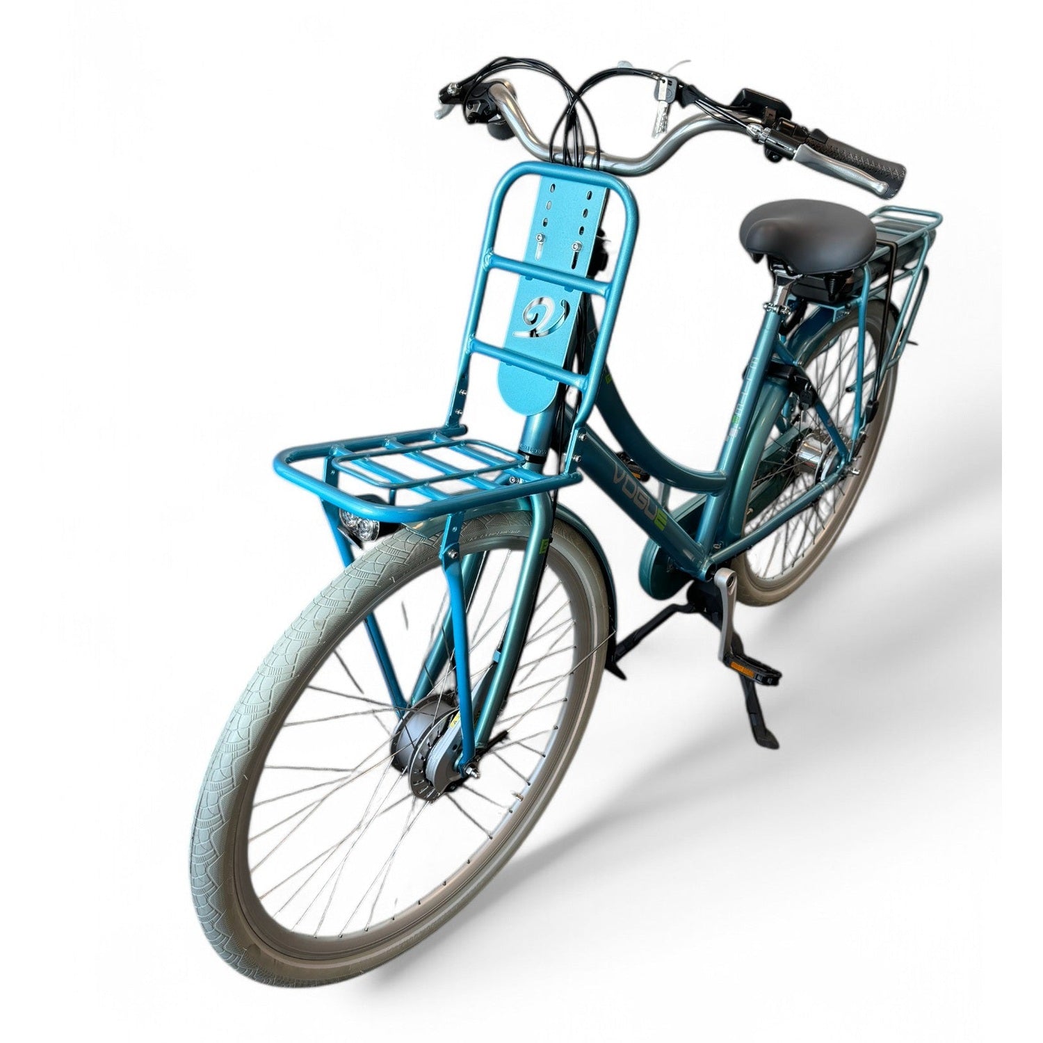 Vogue Elite 7 Elektrische Fiets 7 Versnellingen 50cm 13Ah Rollerbrake E-bike - Mint Blue - AE-trading