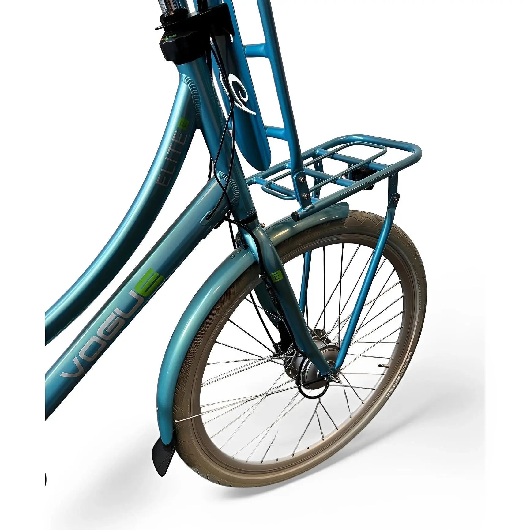 Vogue Elite 7 Elektrische Fiets 7 Versnellingen 50cm 13Ah Rollerbrake E-bike - Mint Blue - AE-trading