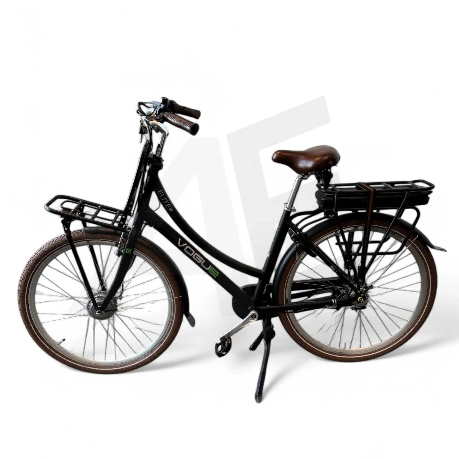Vogue Elite Mid Elektrische Fiets Bafang M300 Transportfiets - Zwart - AE-trading