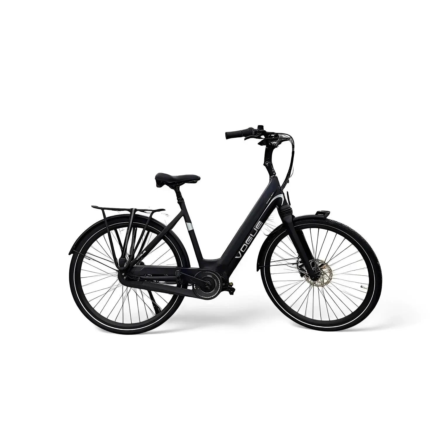 Vogue Excellent M420 8SP met Bafang Middenmotor 14.5Ah 522Wh - Zwart-Blauw - 49cm - AE-trading