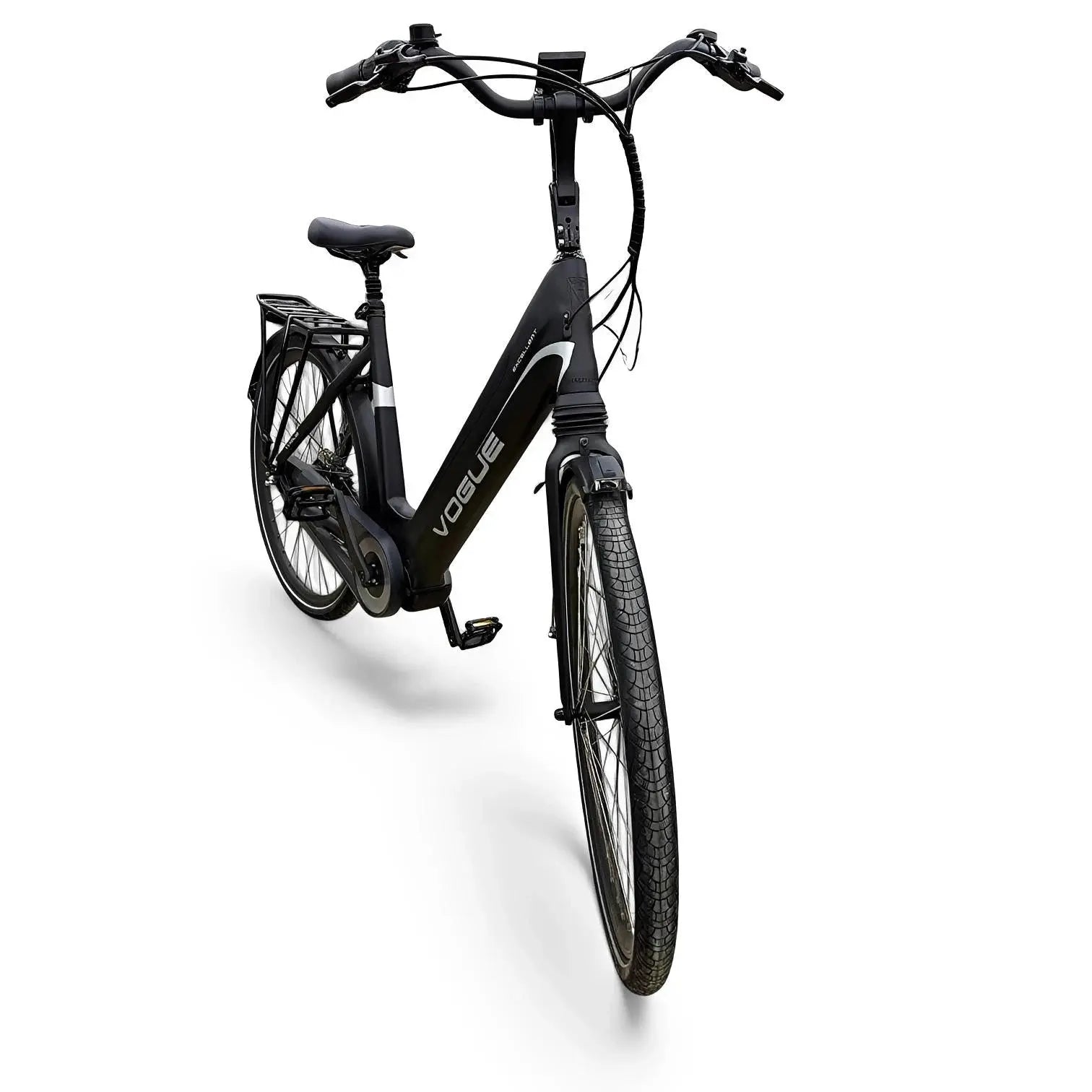 Vogue Excellent M420 8SP met Bafang Middenmotor 14.5Ah 522Wh - Zwart-Blauw - 49cm - AE-trading