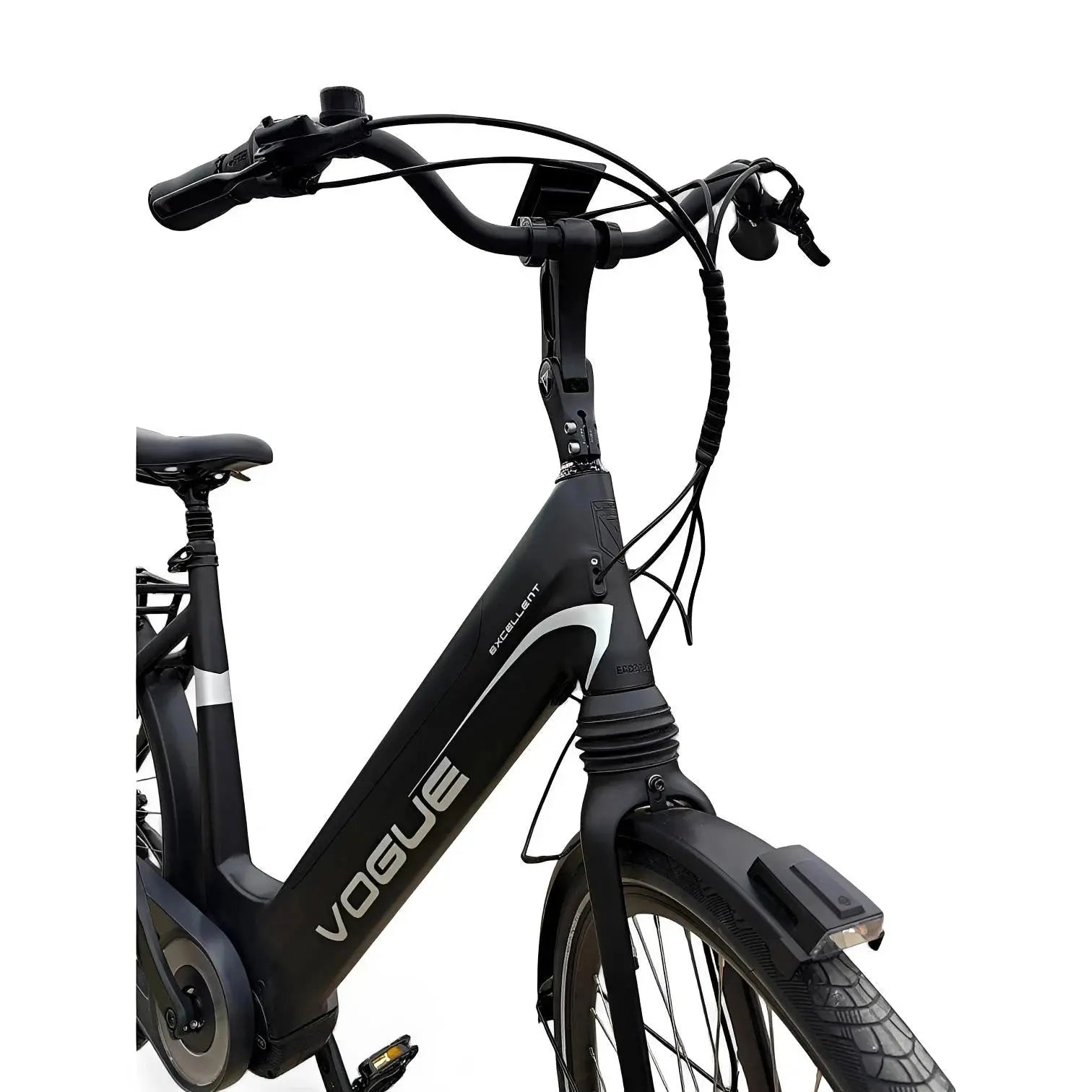 Vogue Excellent M420 8SP met Bafang Middenmotor 14.5Ah 522Wh - Zwart-Blauw - 49cm - AE-trading