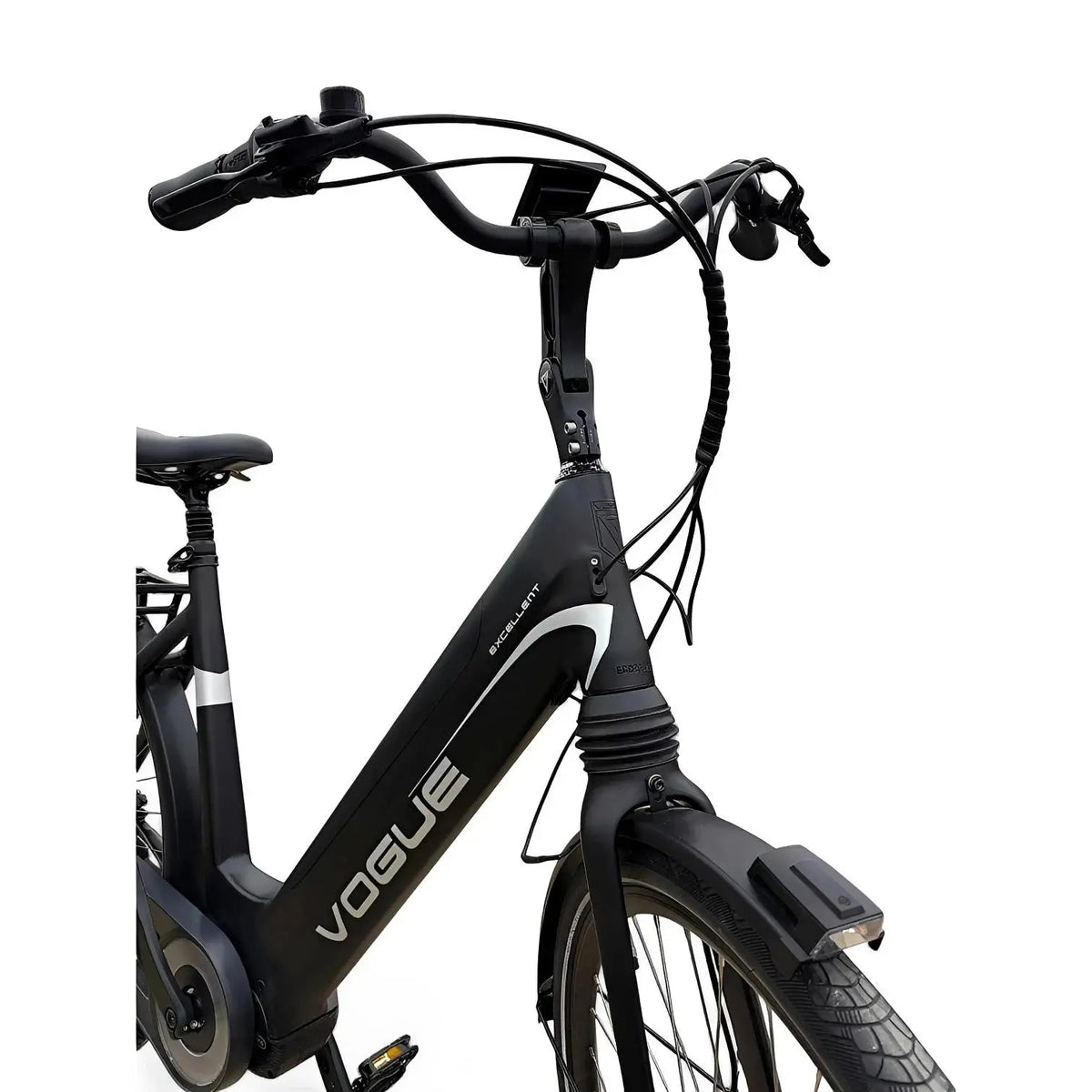 Vogue Excellent M420 8SP met Bafang Middenmotor 14.5Ah 522Wh - Zwart-grijs - 49cm - AE-trading