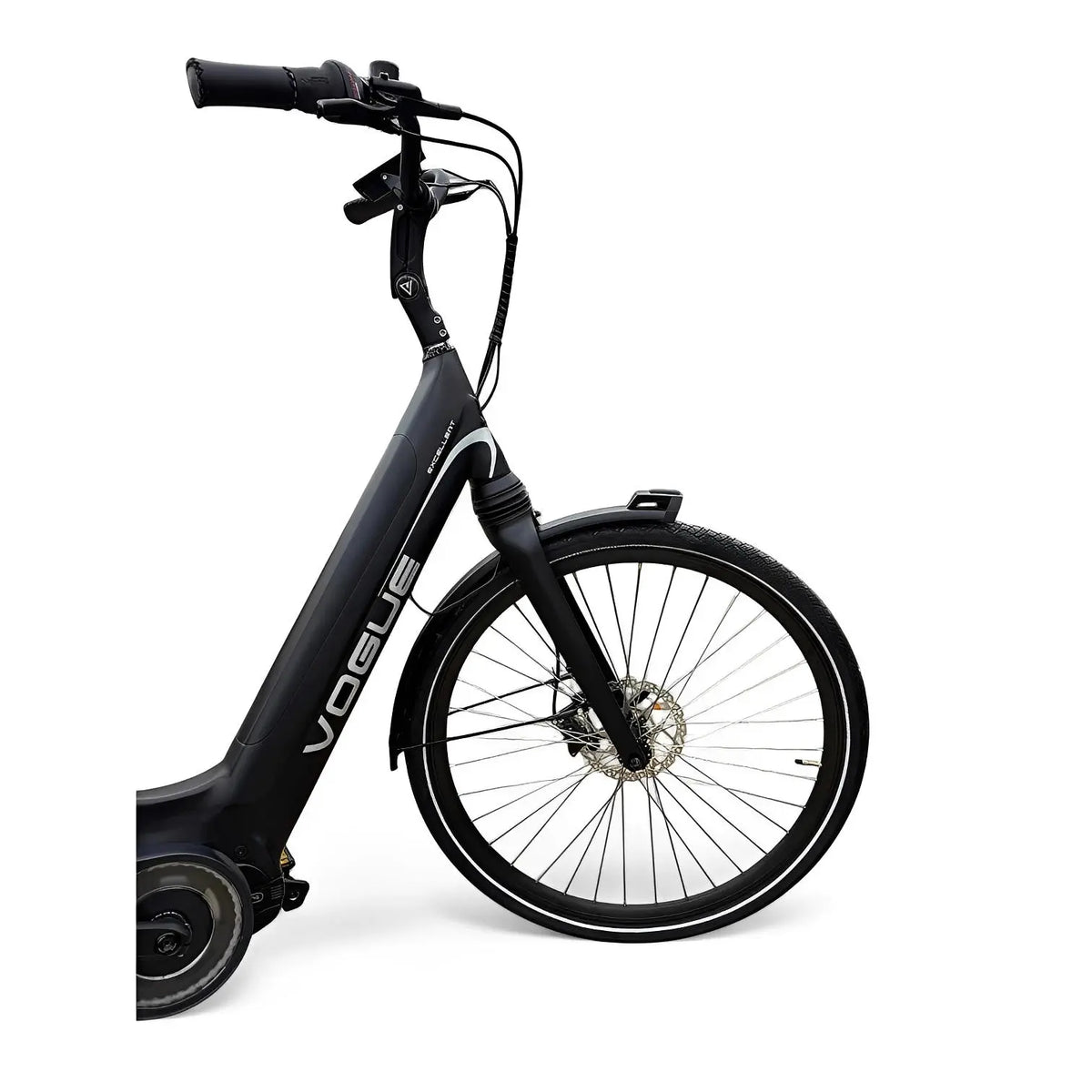 Vogue Excellent M420 8SP met Bafang Middenmotor 14.5Ah 522Wh - Zwart-grijs - 49cm - AE-trading