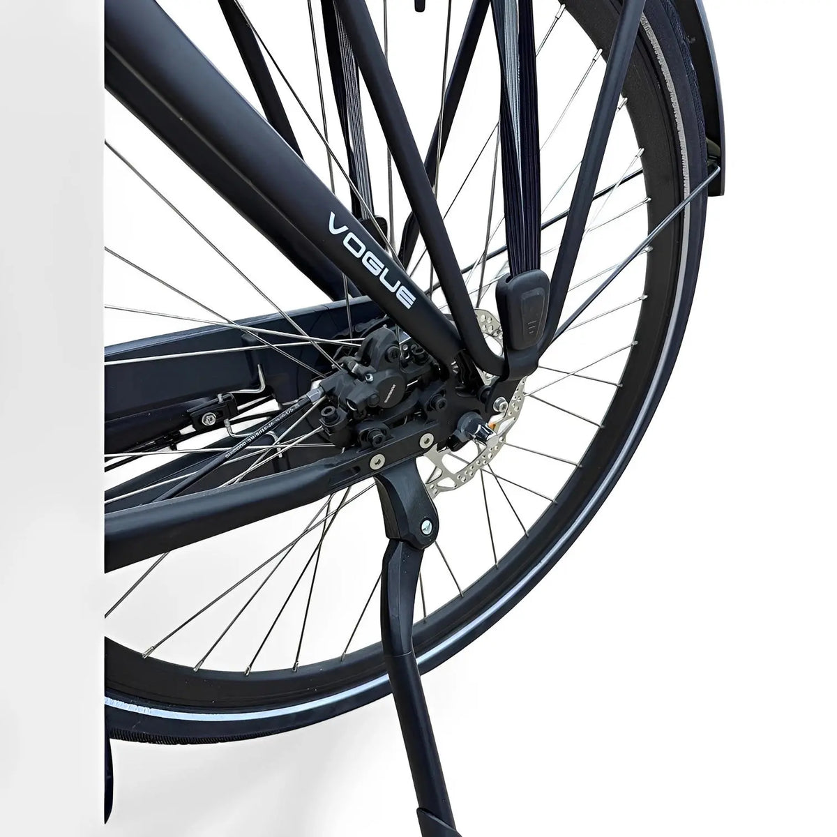 Vogue Excellent M420 8SP met Bafang Middenmotor 14.5Ah 522Wh - Zwart-grijs - 49cm - AE-trading