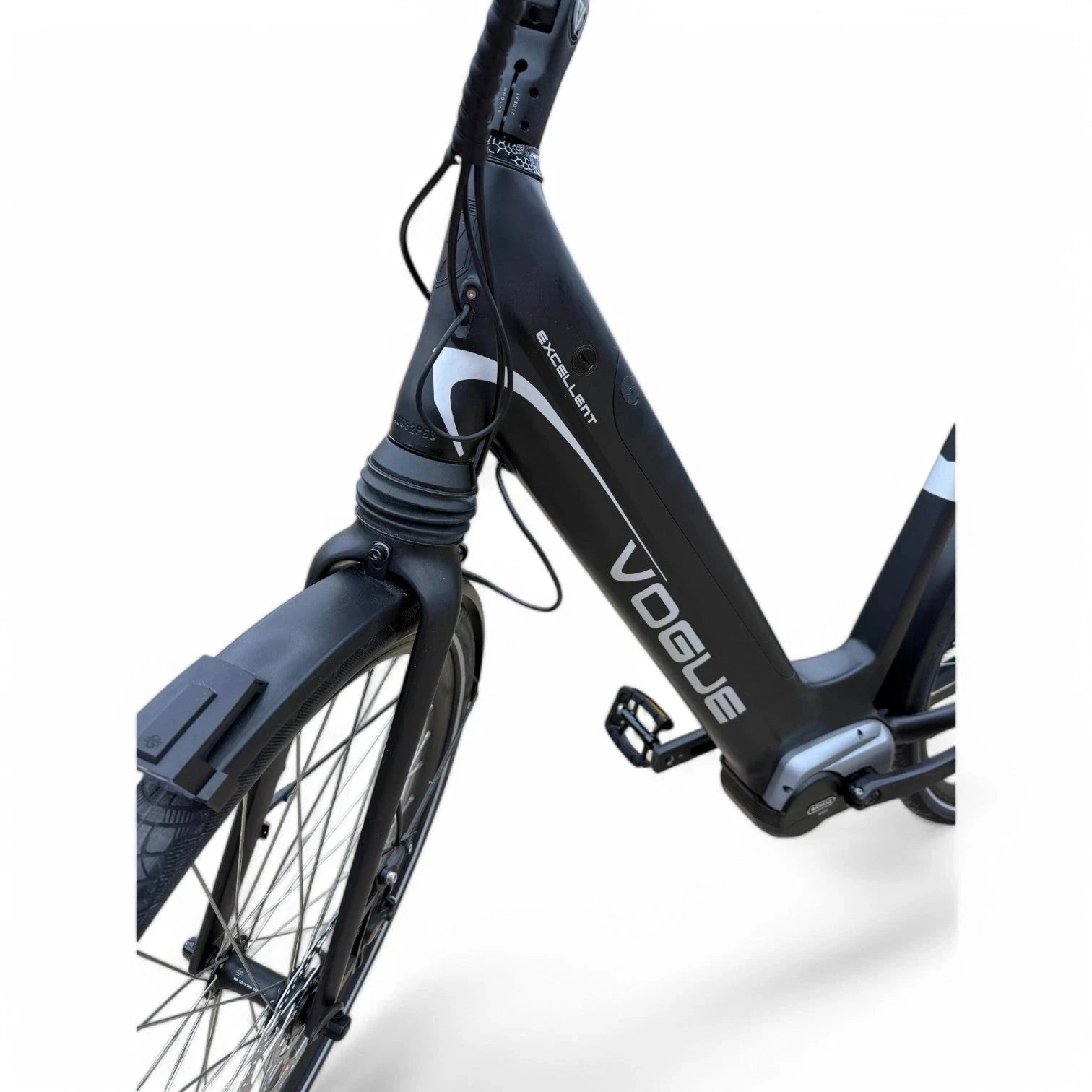 Vogue Excellent M420 8SP met Bafang Middenmotor 14.5Ah 522Wh - Zwart-grijs - 53cm - AE-trading