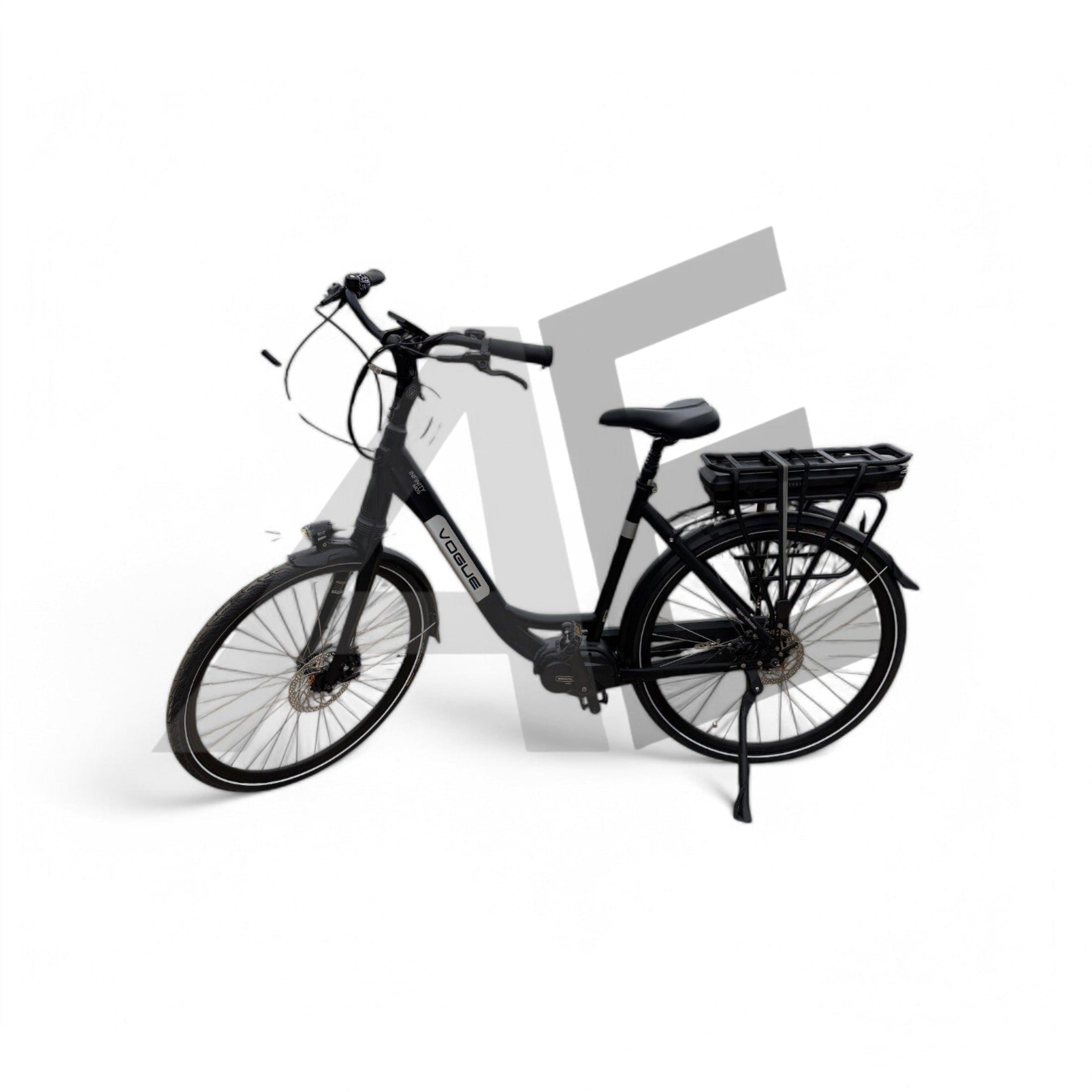 Vogue Infinity Elektrische Fiets Middenmotor Bafang M200 13Ah 468Wh 48cm met Hydraulische remmen - Mat Grijs - AE-trading