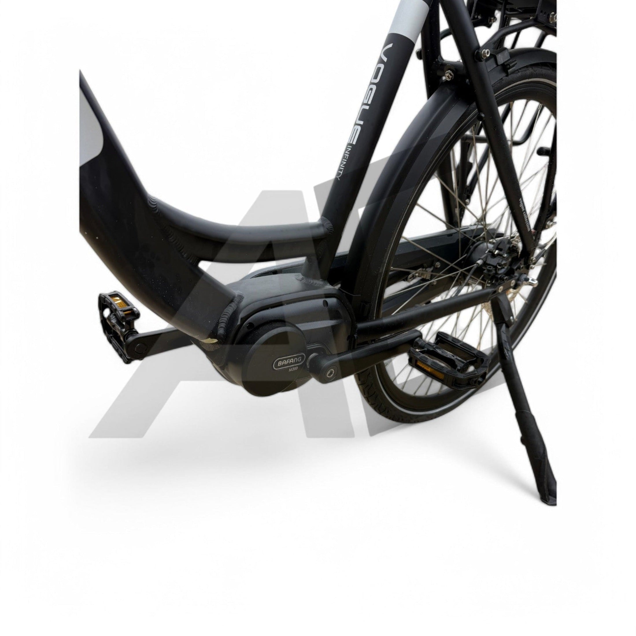 Vogue Infinity Elektrische Fiets Middenmotor Bafang M200 13Ah 468Wh 48cm met Hydraulische remmen - Mat Grijs - AE-trading