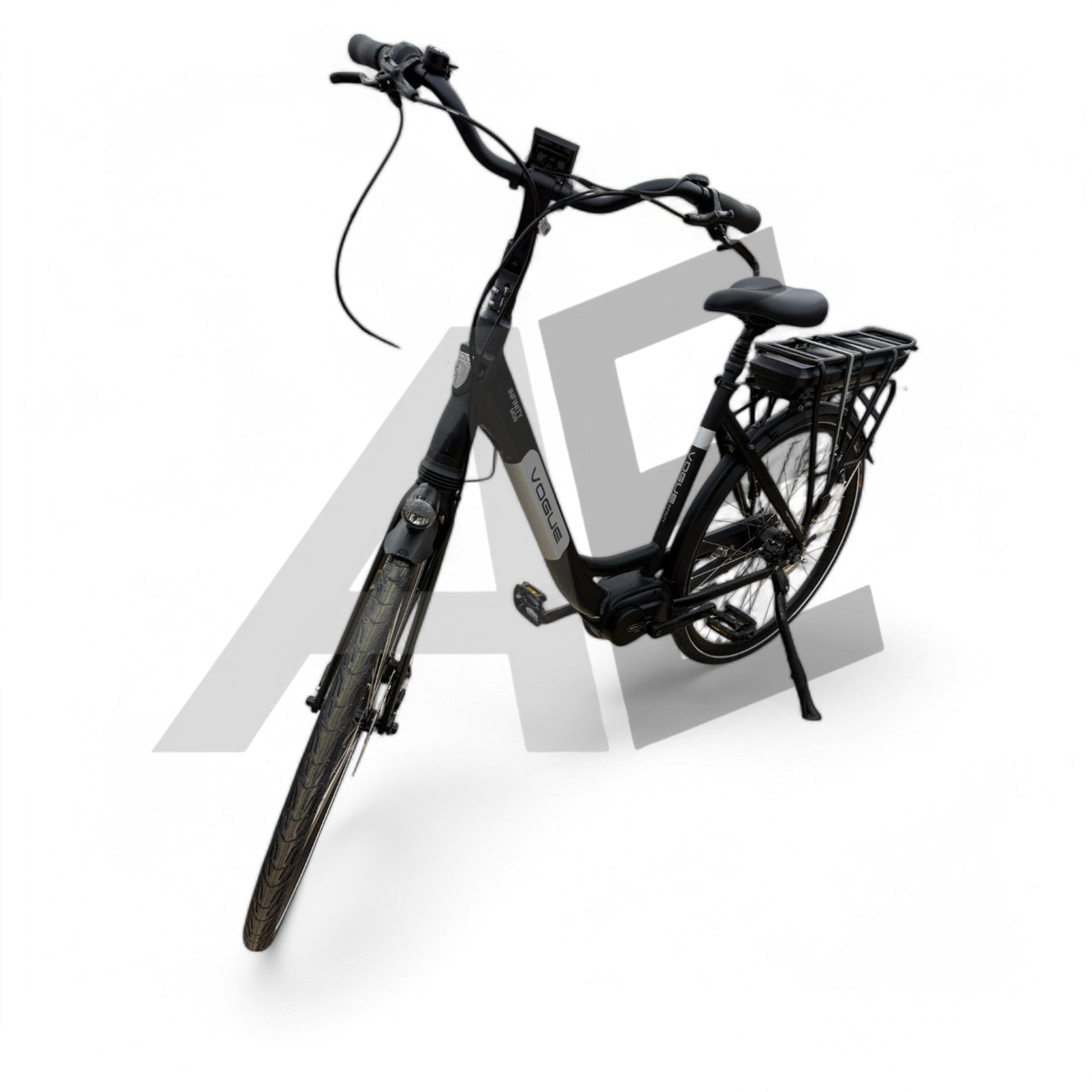 Vogue Infinity Elektrische Fiets Middenmotor Bafang M200 13Ah 468Wh 48cm met Hydraulische remmen - Mat Grijs - AE-trading